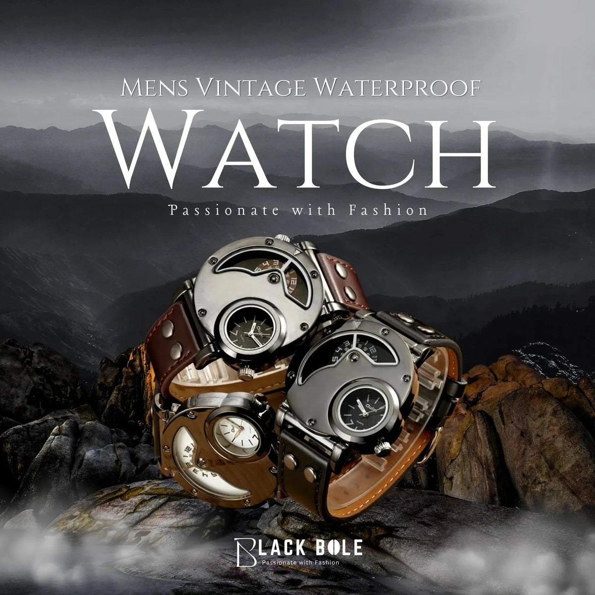 The Perfect Blend of Style and Functionality: Men's Vintage Sports Waterproof Watch - BlackBole