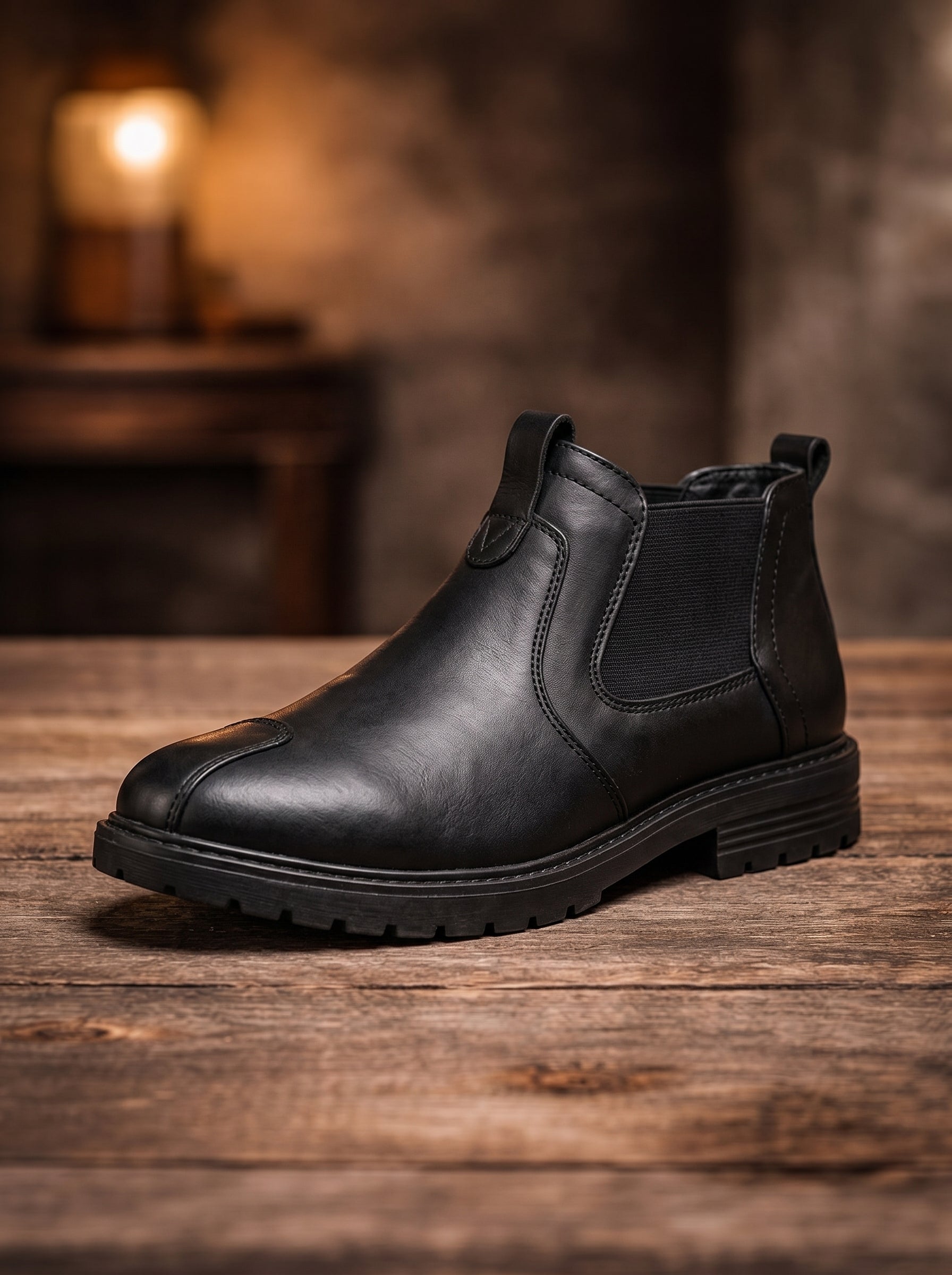 Men's Genuine Leather Biking Boot