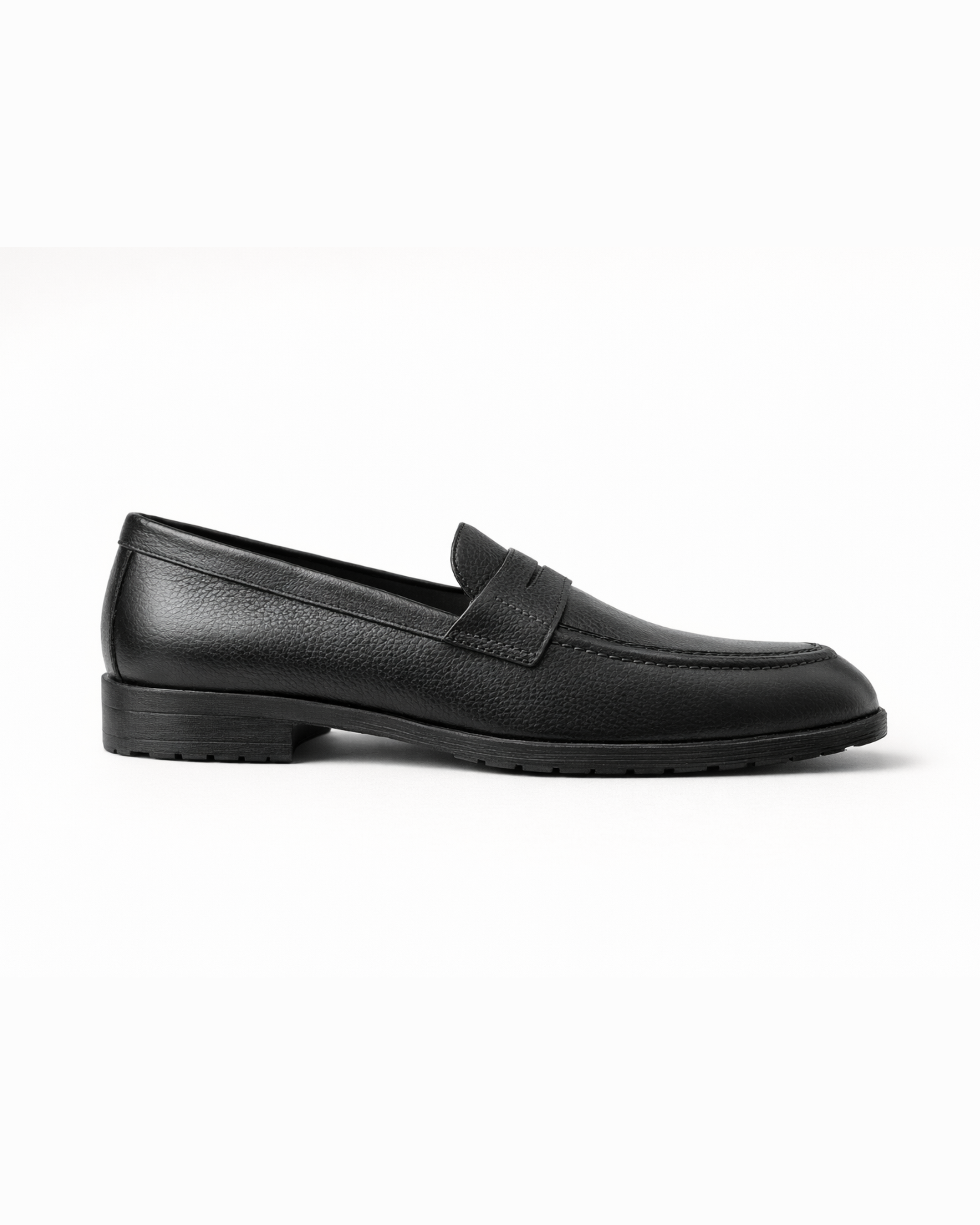 Black Chunky Loafer - Genuine Leather