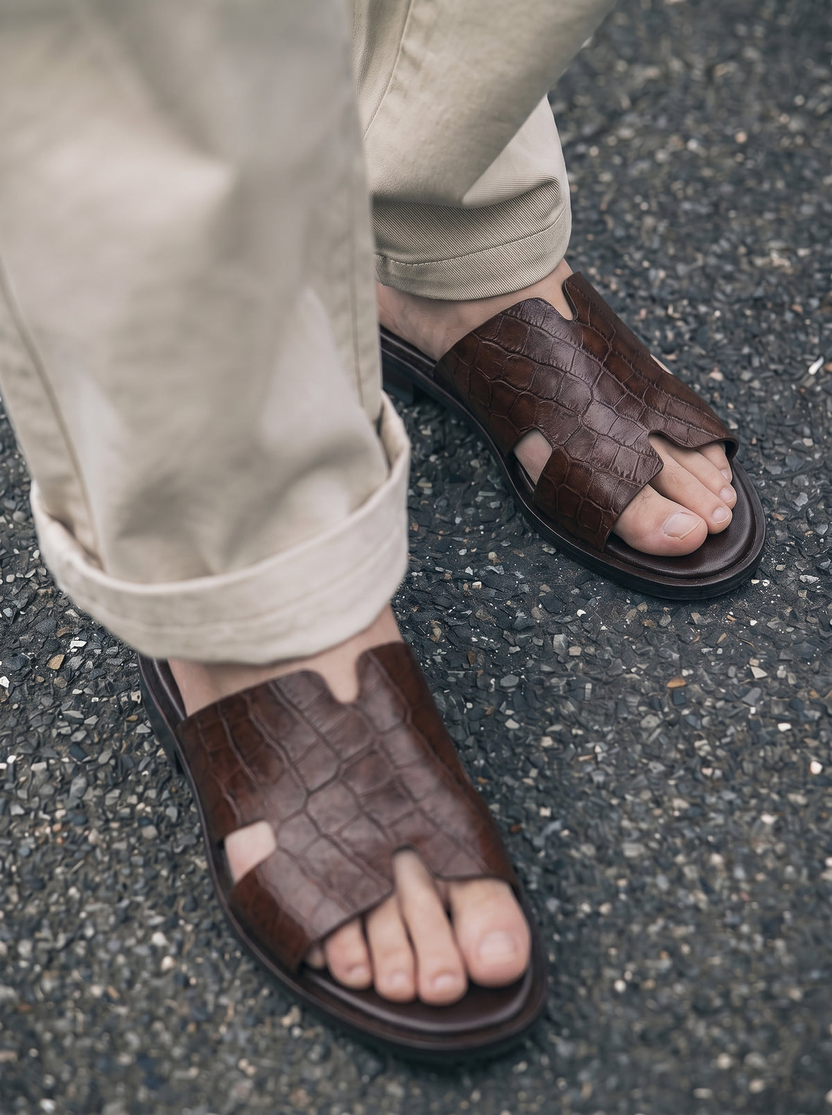 BlackBole Izmir Kroko Sandal