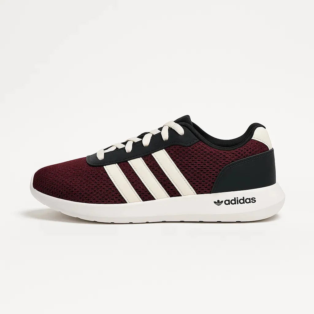 Casual Knit Sneakers – Maroon & Black
