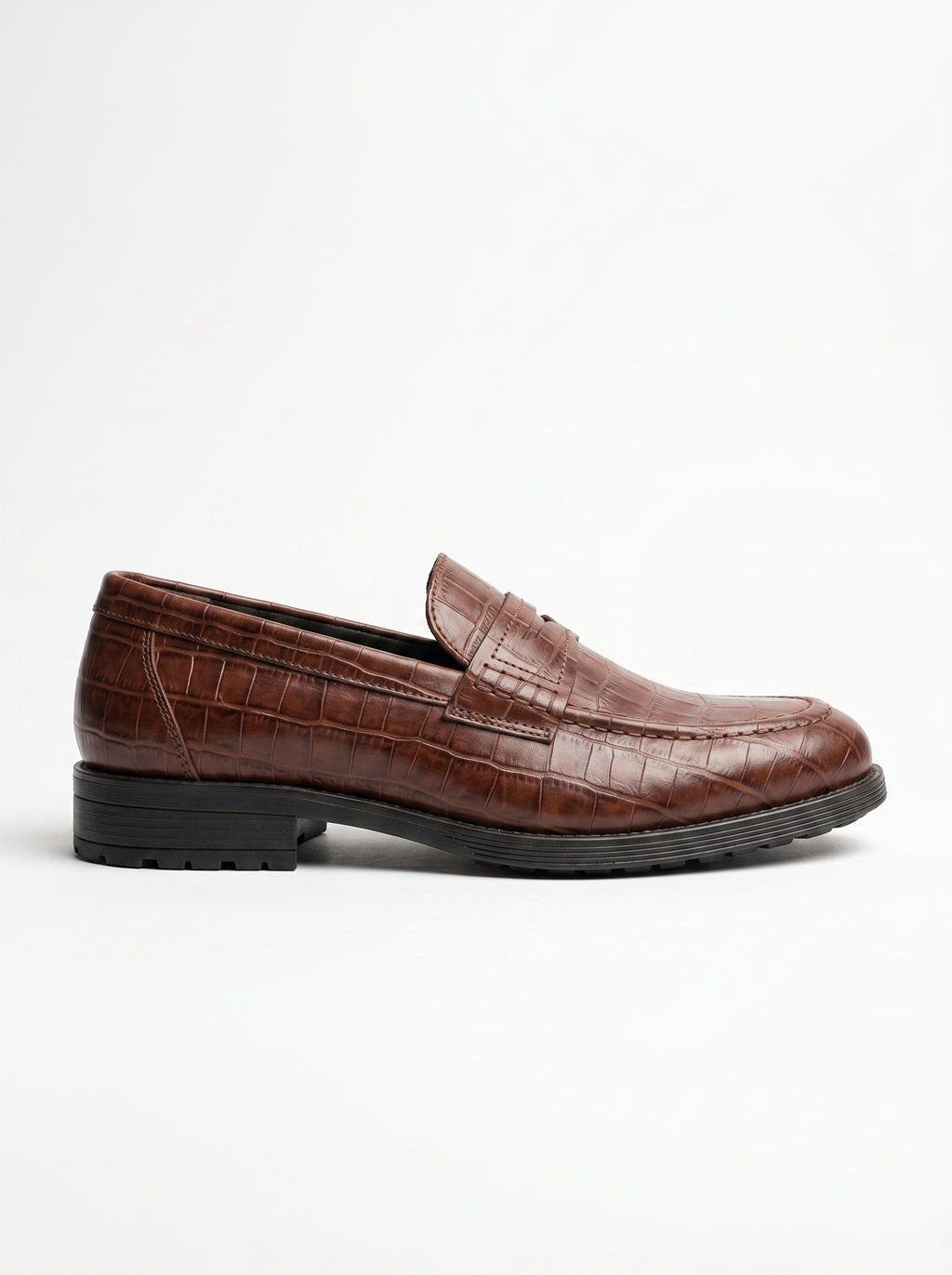 Penny Chunky Loafer – Crocodile Pattern Edition