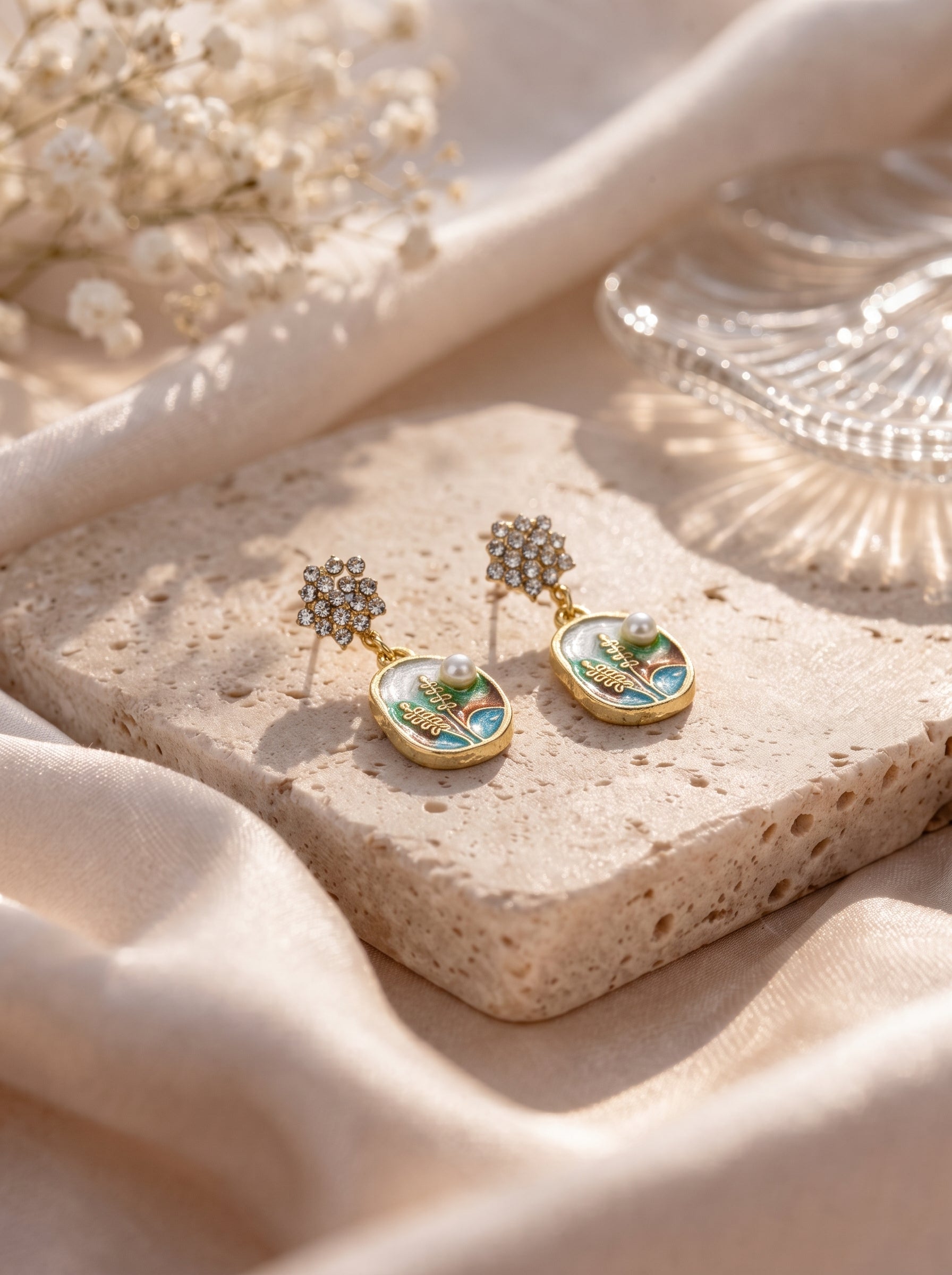 Aurora Pearl Bloom Earrings