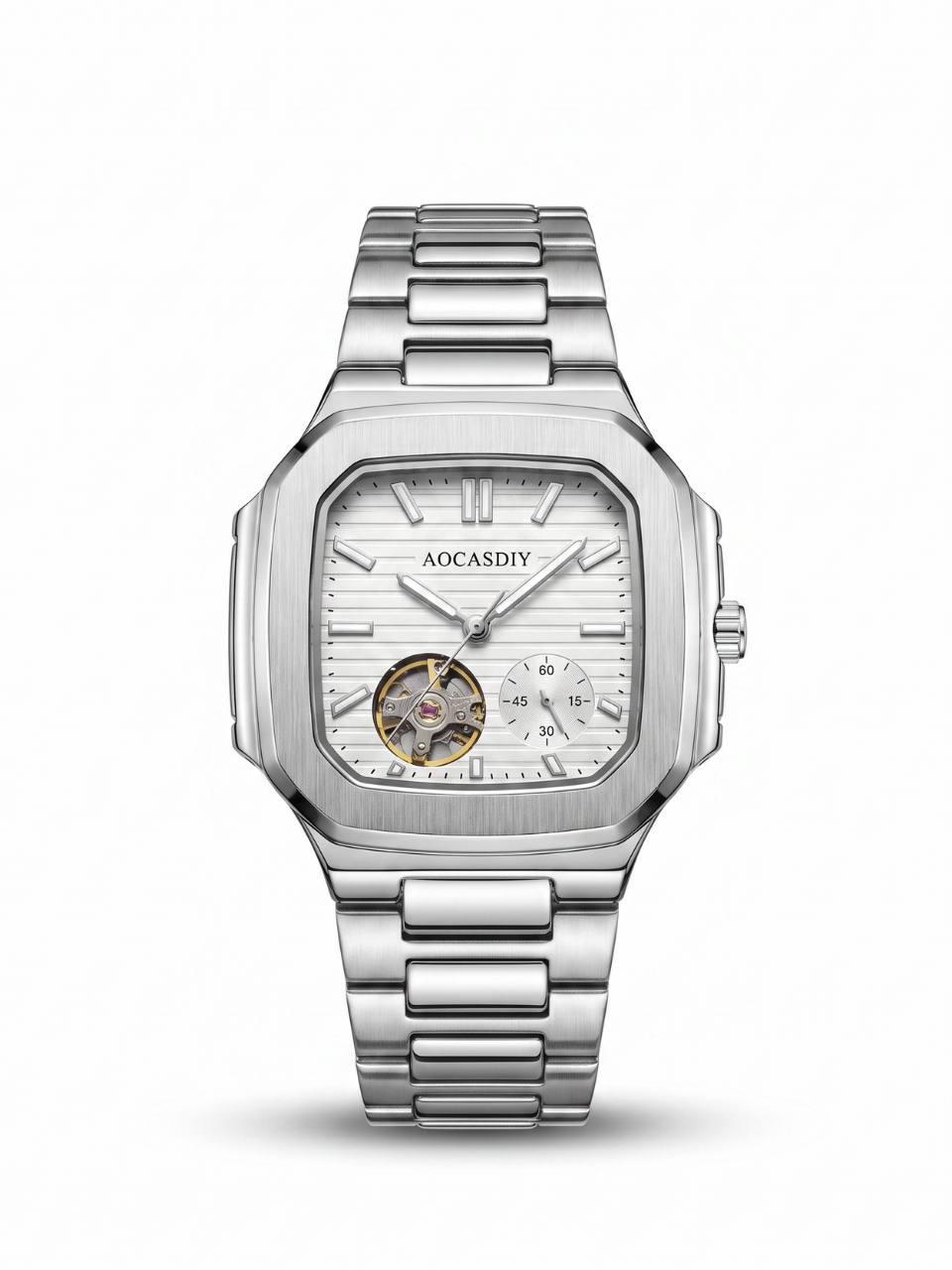 Silver Nautic Automatic Mechanical Watch