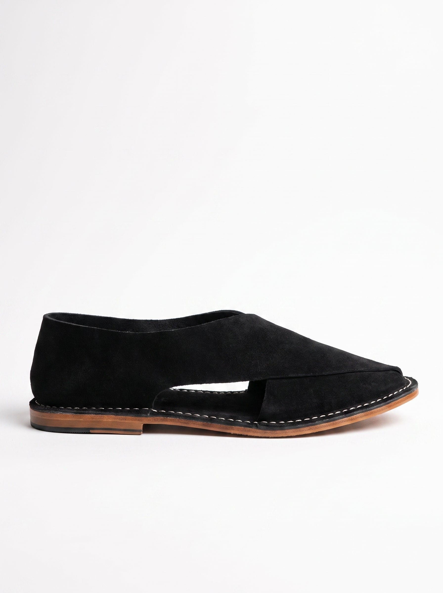 Jacques Solovière Biarritz Handcrafted Sandal - Black