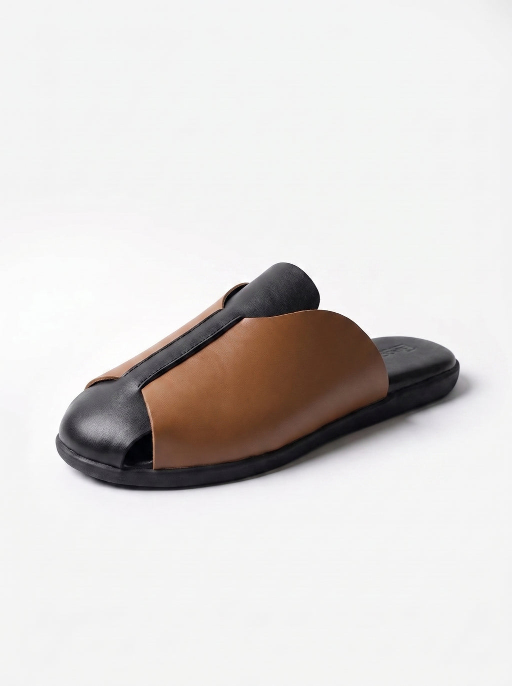 DualTone Leather Mule – BlackBole Edition