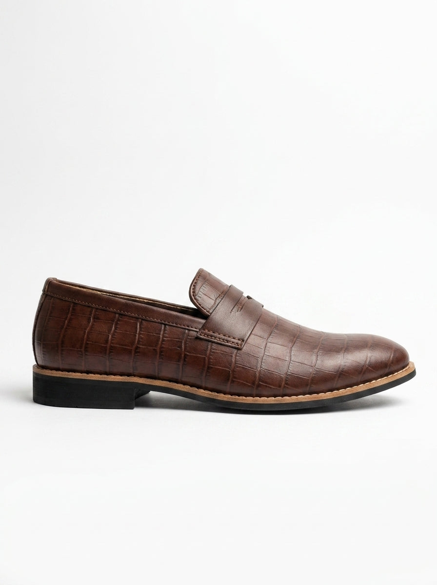 BlackBole Naomi Croc-Embossed Tassel