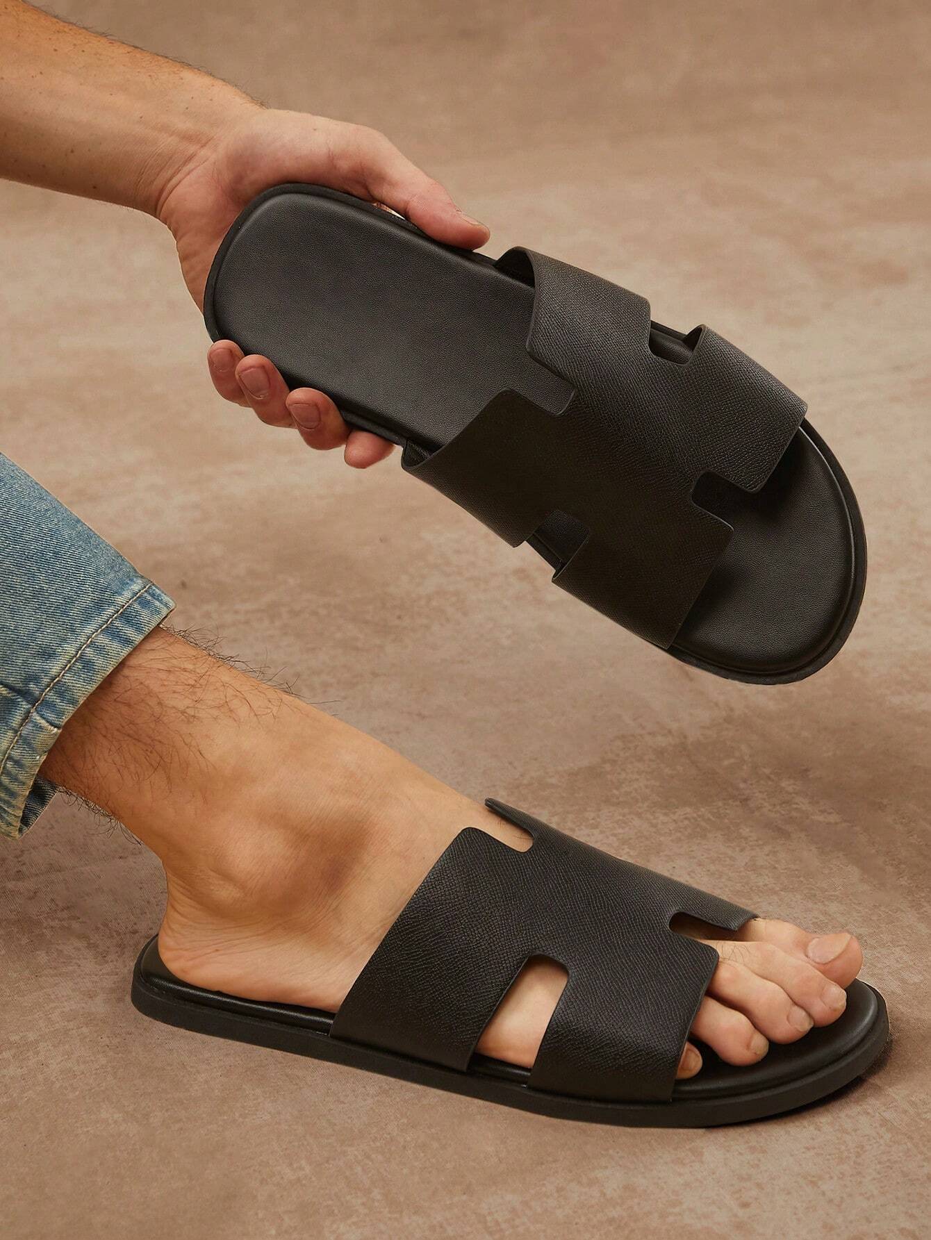 Men's Leather Sandal - BlackBole Edition 1010