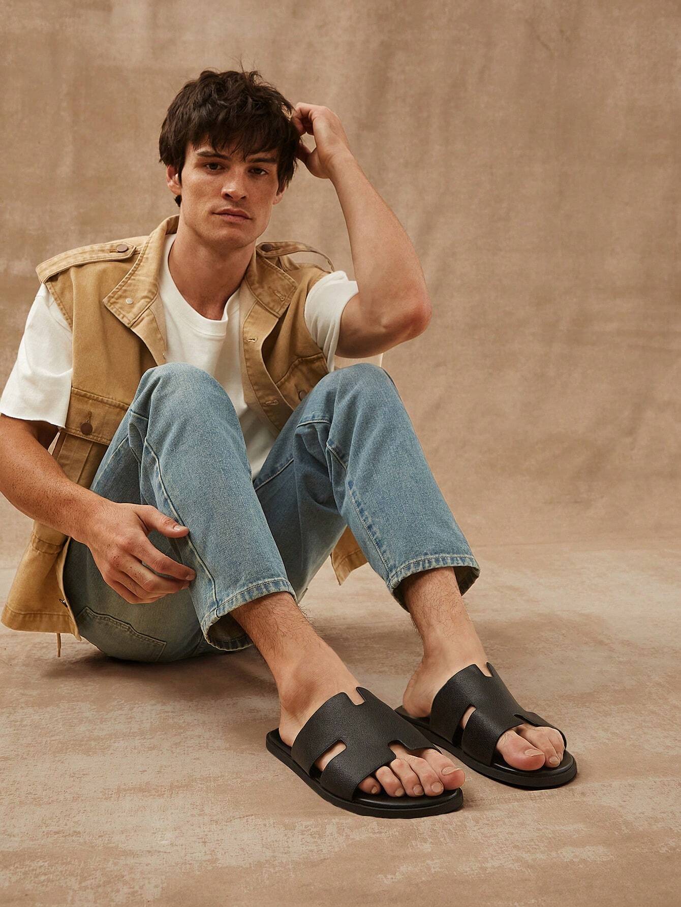 Men's Leather Sandal - BlackBole Edition 1010