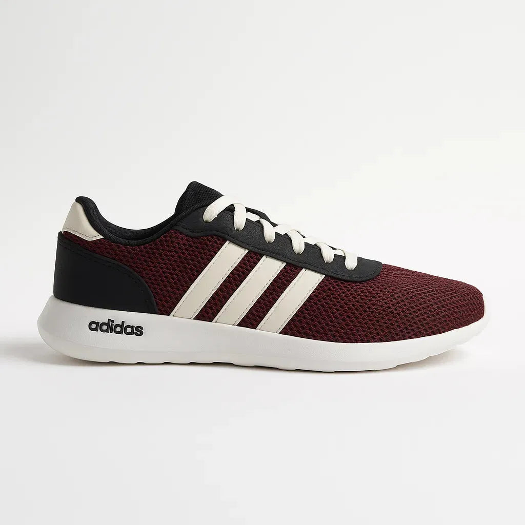 Casual Knit Sneakers – Maroon & Black