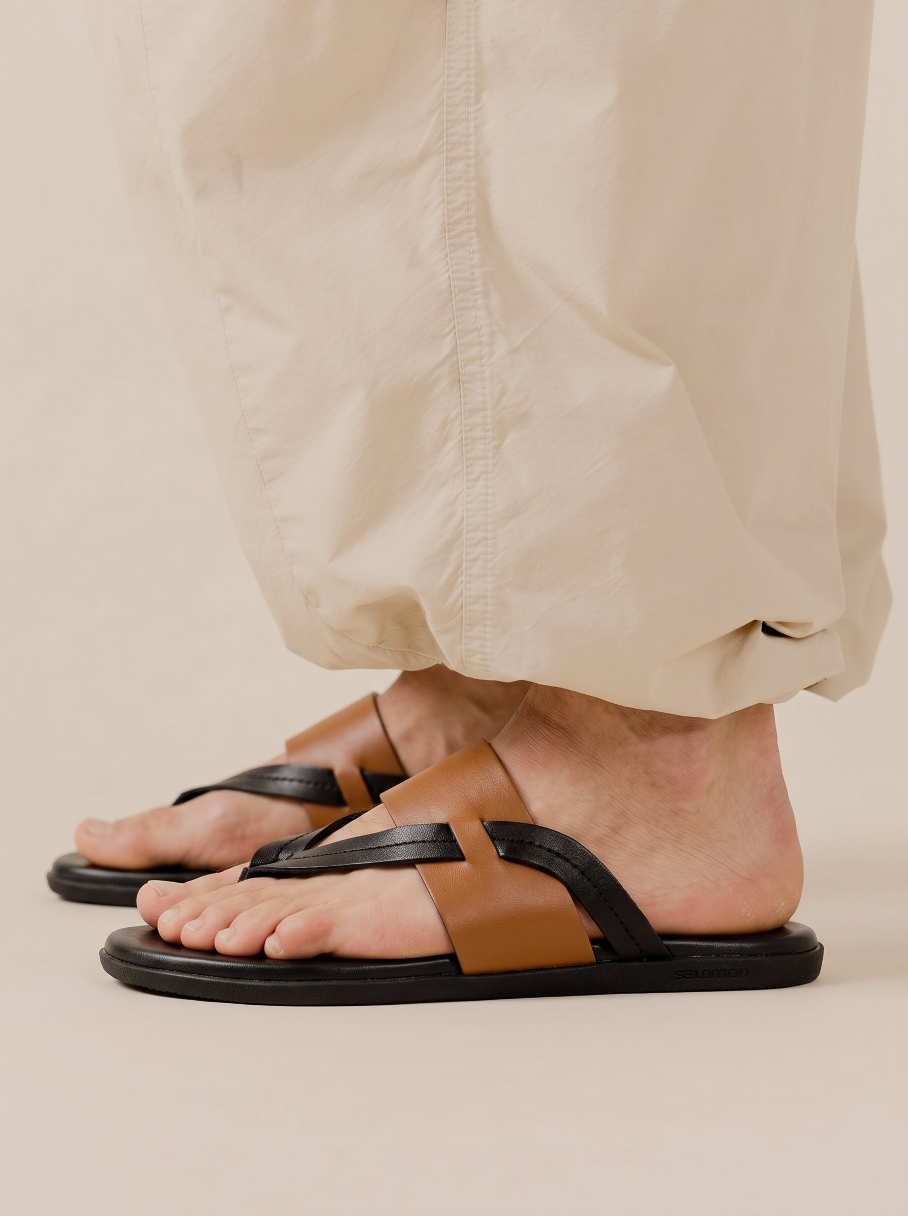 Tuscan Crosby Square Leather Sandal – BlackBole Edition