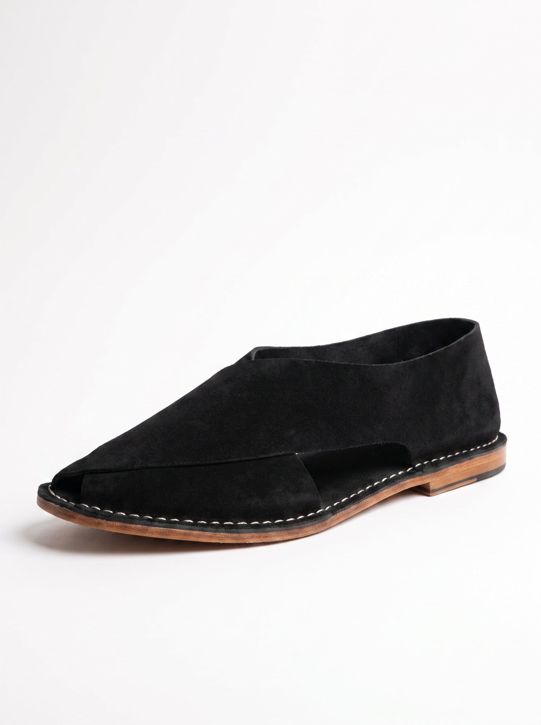 Jacques Solovière Biarritz Handcrafted Sandal - Black