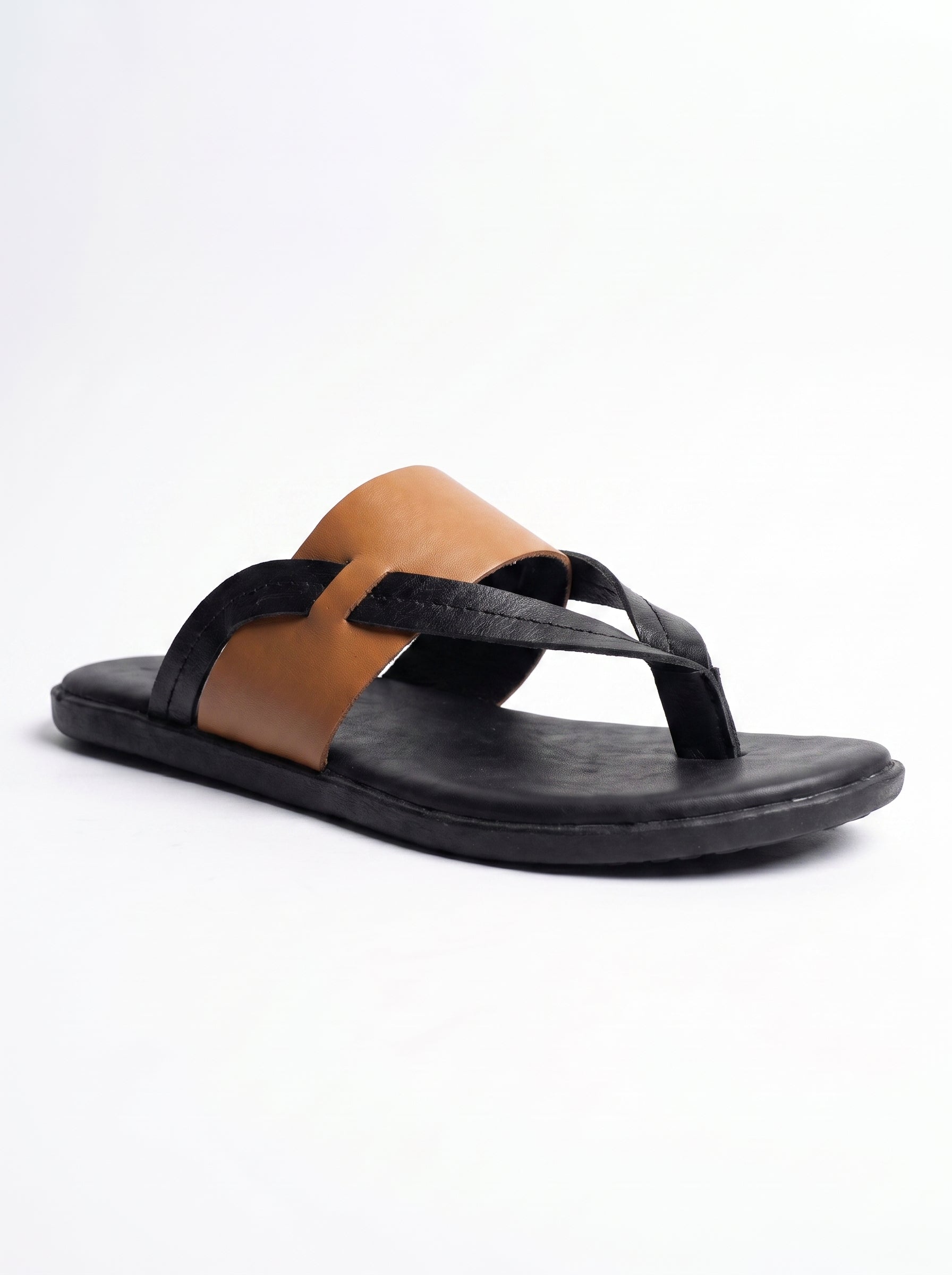 Tuscan Crosby Square Leather Sandal – BlackBole Edition