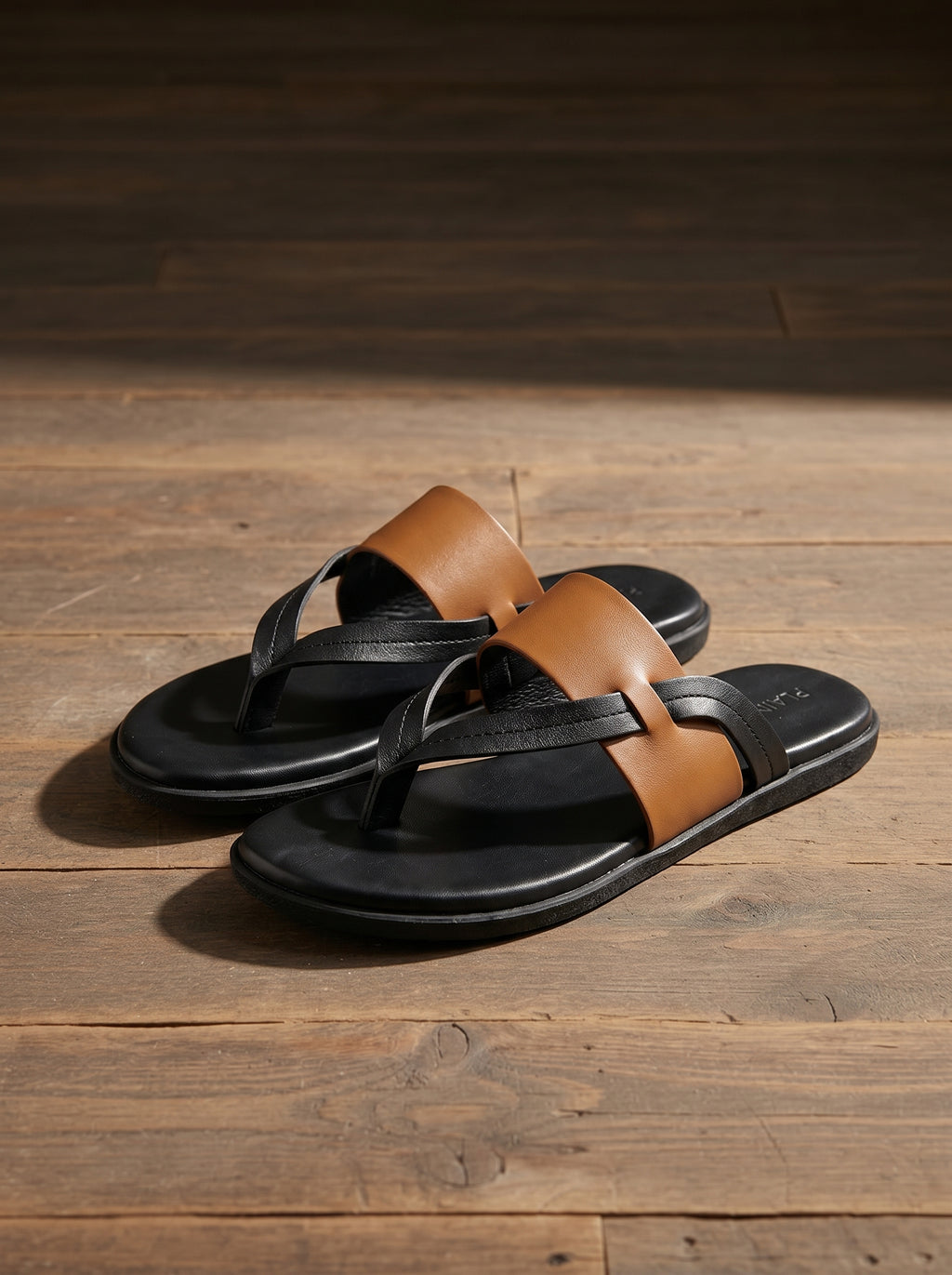 Tuscan Crosby Square Leather Sandal – BlackBole Edition