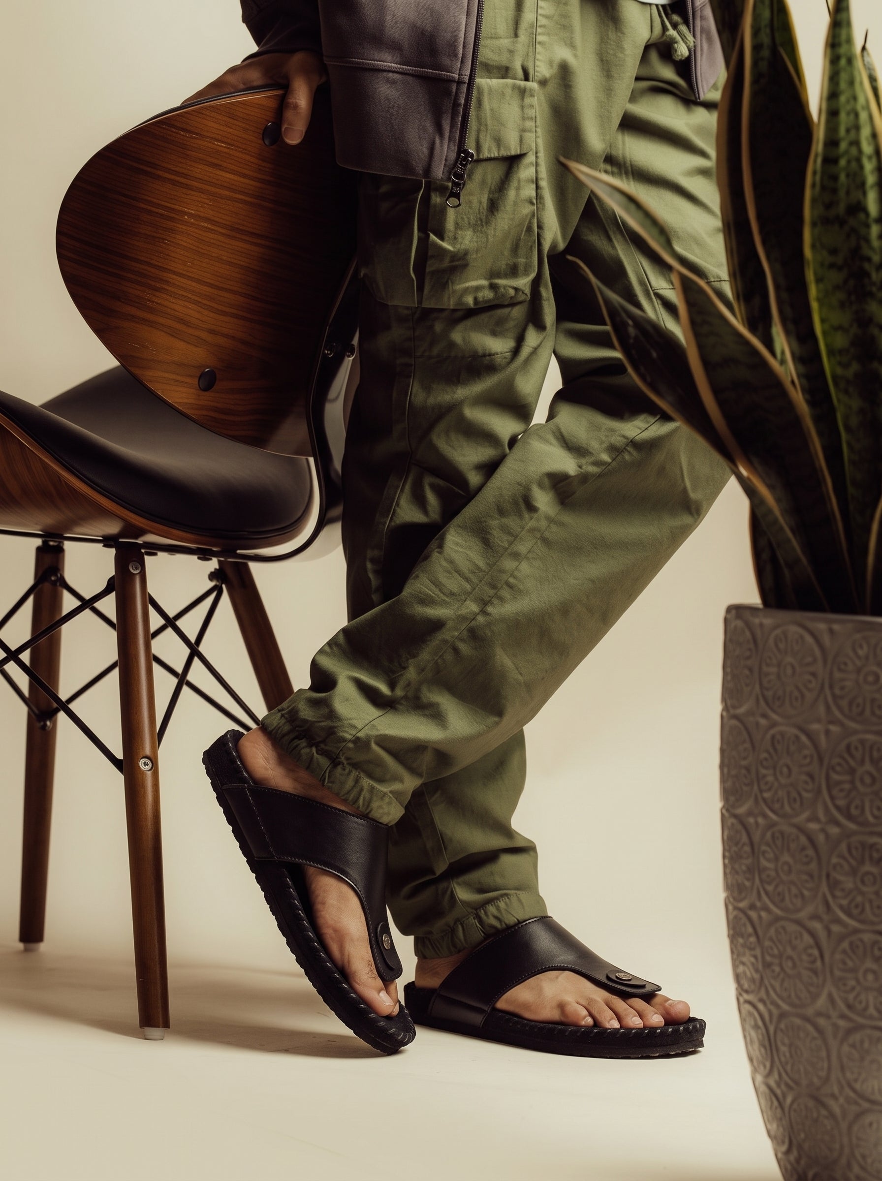 Brinkley Breeze PU Leather Sandal for Men
