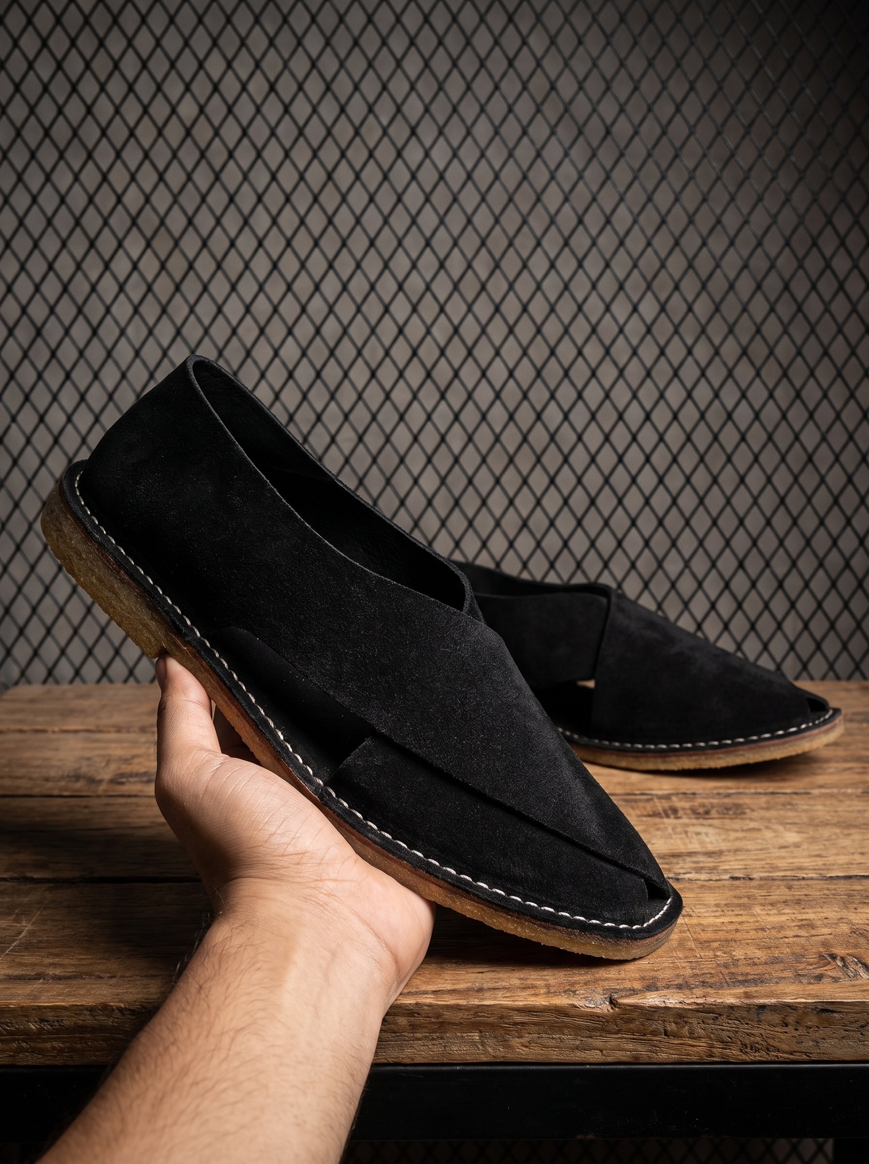 Jacques Solovière Biarritz Handcrafted Sandal - Black