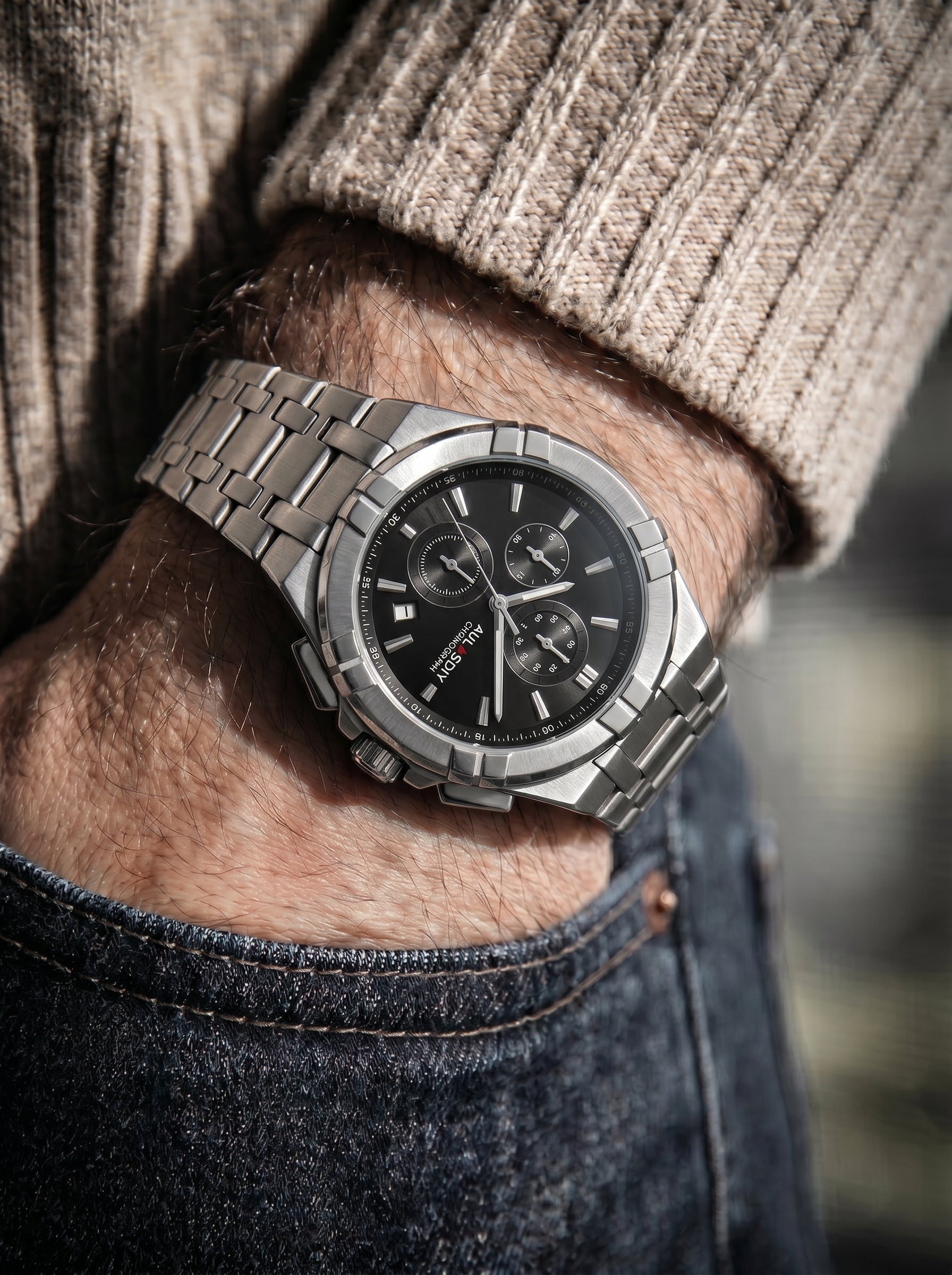 Noctrax Steel - Chronograph Business Watch