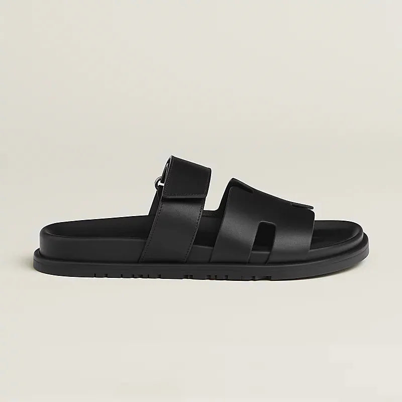 Men's Leather Sandal - BlackBoleXEasyStep Edition 1001