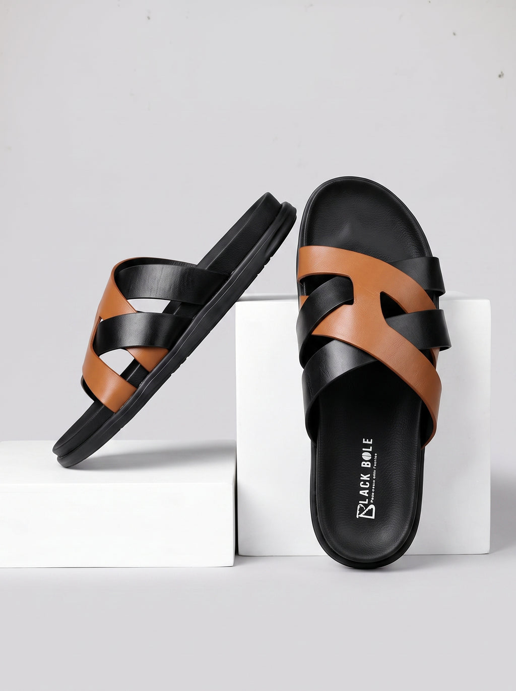 Kazimir Sandal - Genuine Leather BlackBole Edition