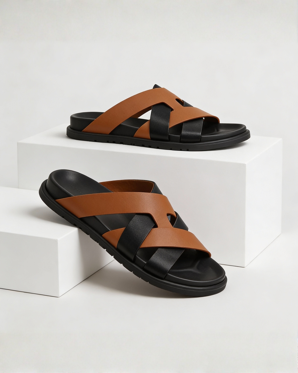 Kazimir Sandal - Genuine Leather BlackBole Edition