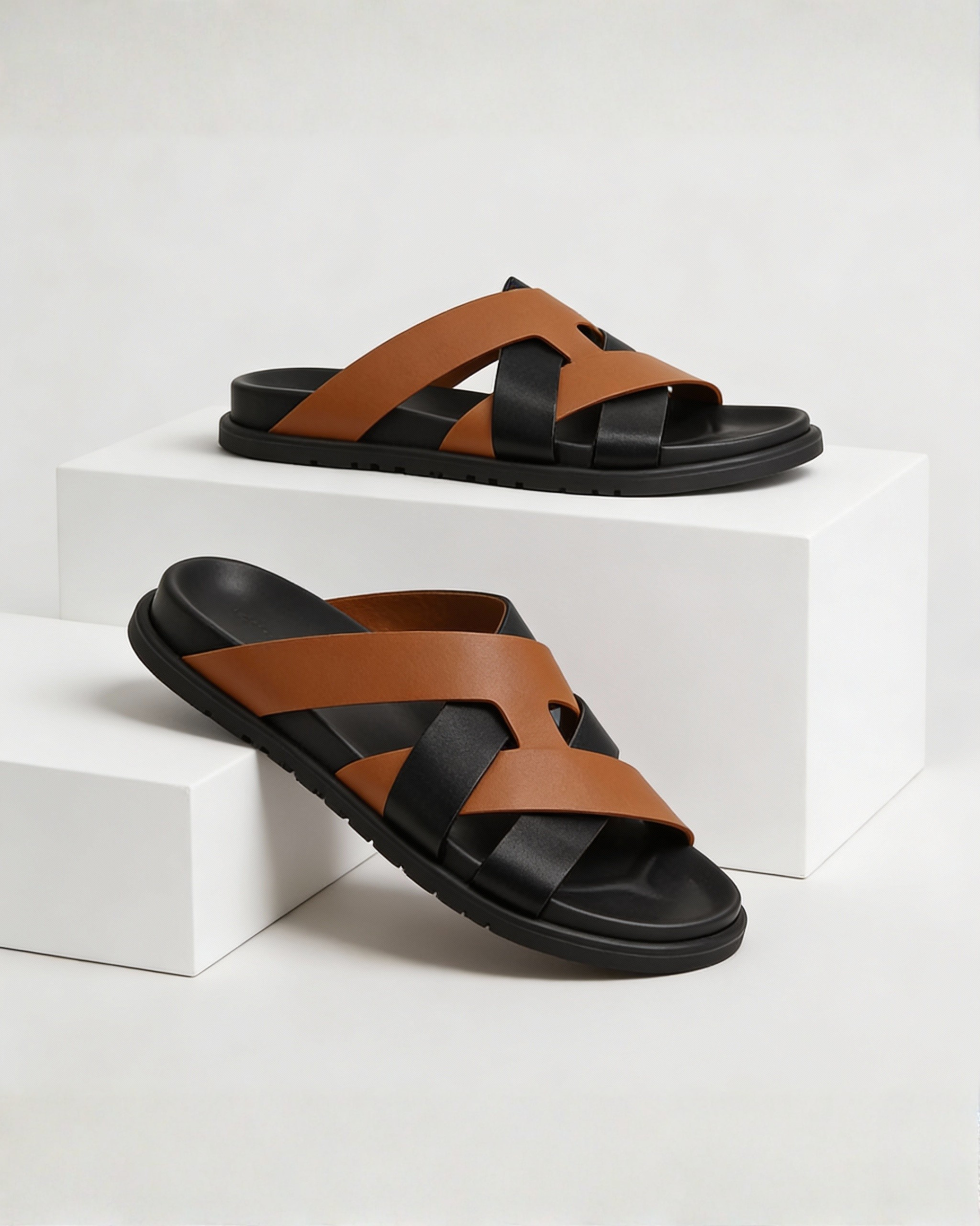 Kazimir Sandal - Genuine Leather BlackBole Edition