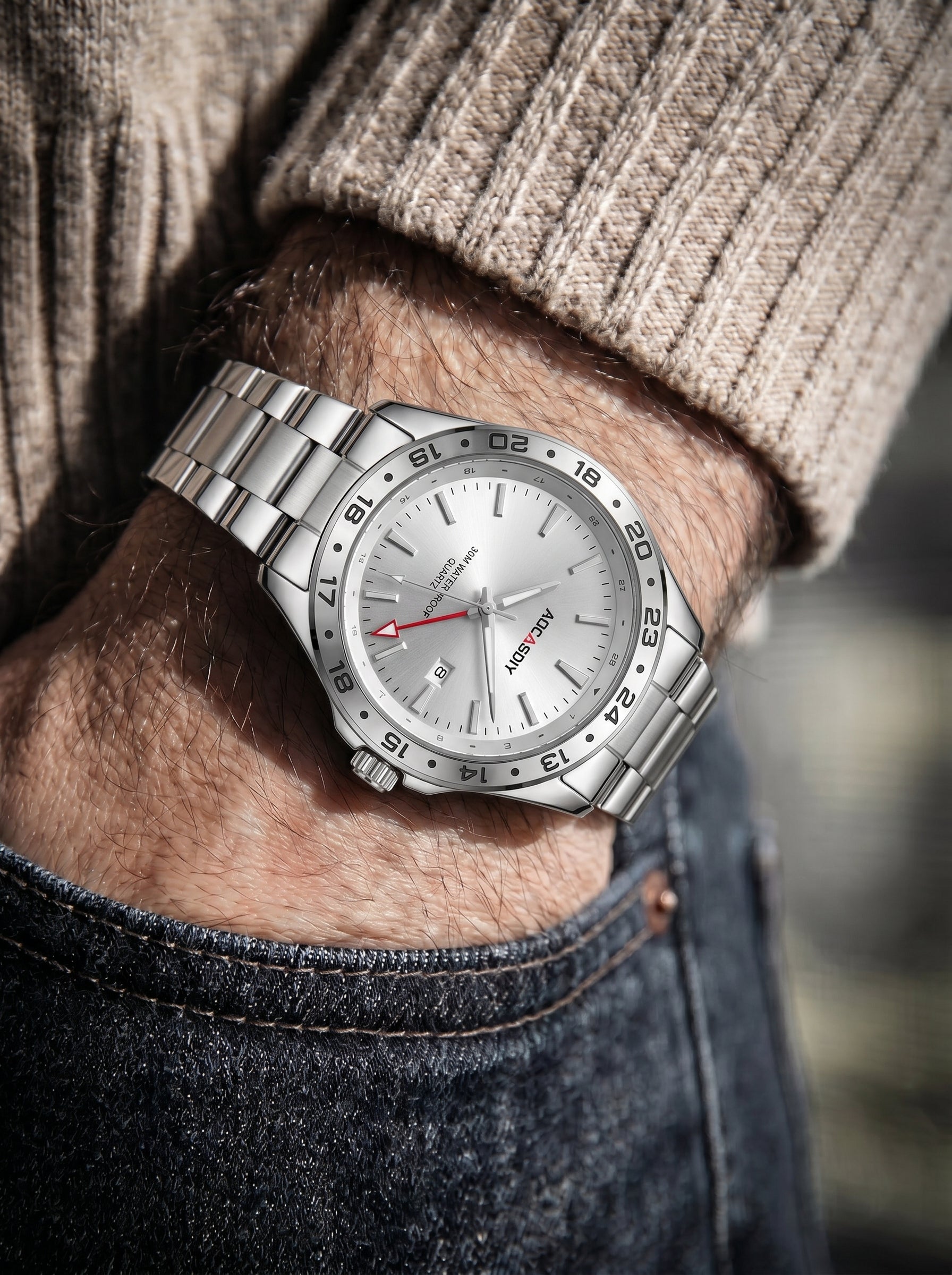 Astrion Silver – Water Resistant Quartz Watch