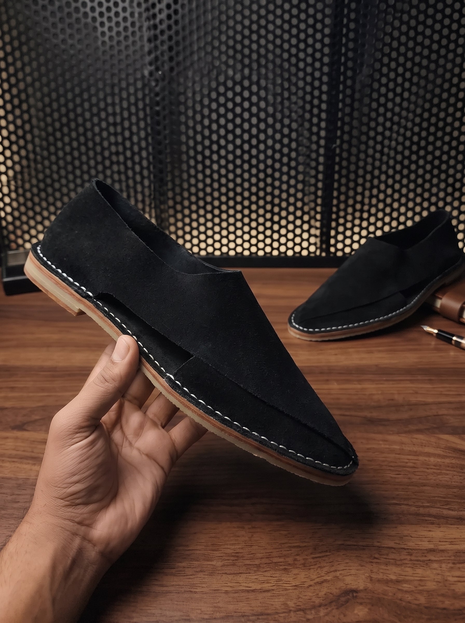 Jacques Solovière Biarritz Handcrafted Sandal - Black