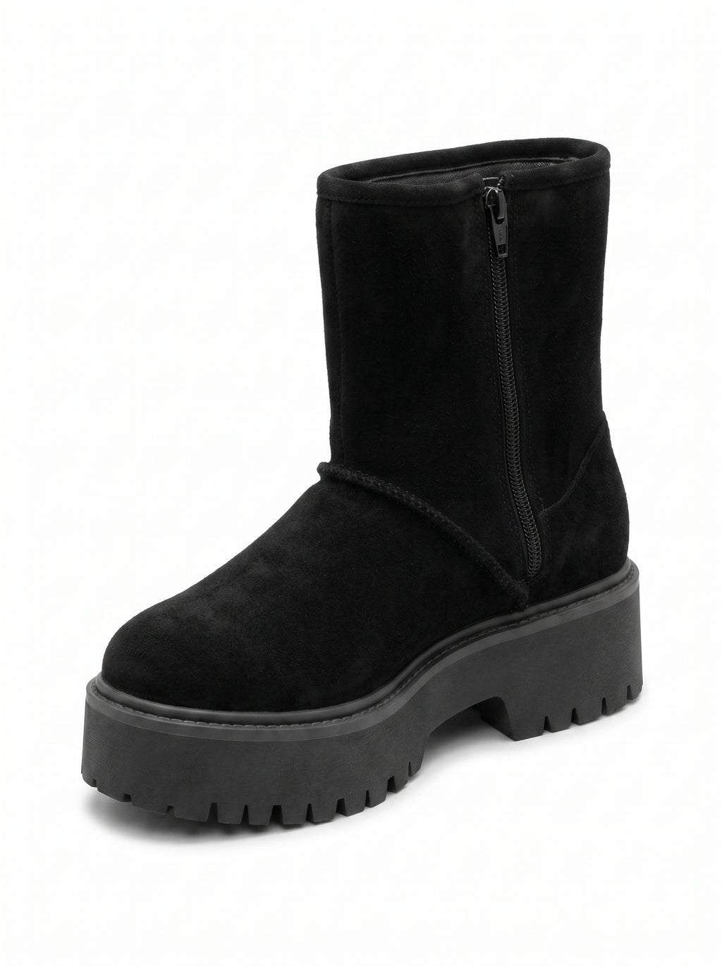 Women's 3-Inch Platform Heel Zip Boot