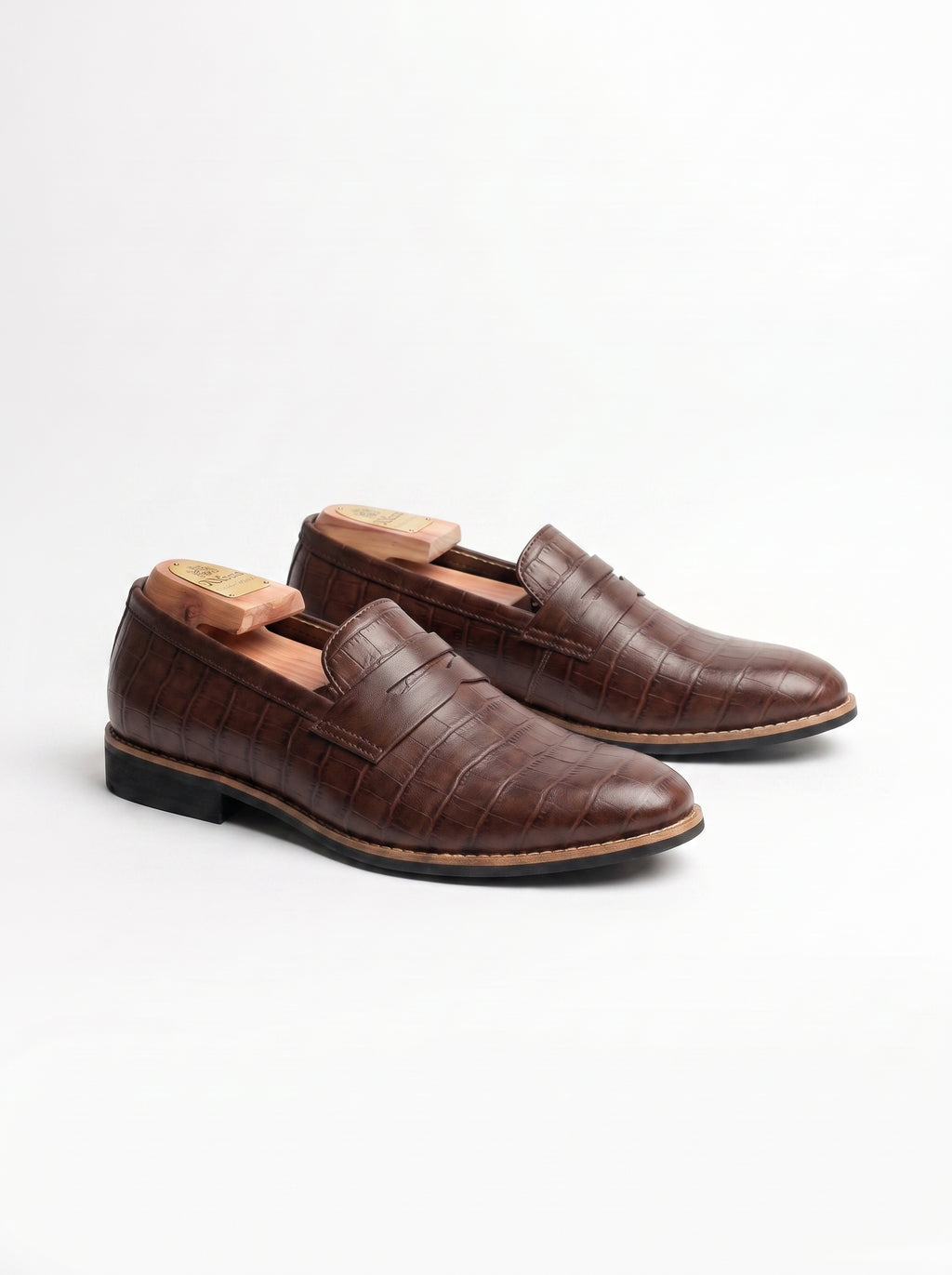 BlackBole Naomi Croc-Embossed Tassel