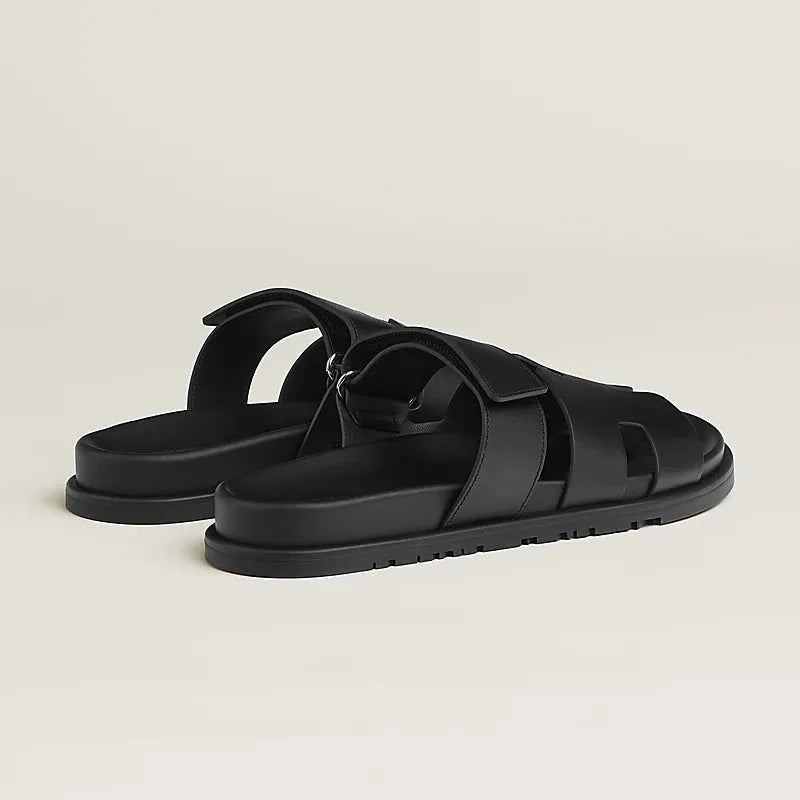 Men's Leather Sandal - BlackBoleXEasyStep Edition 1001