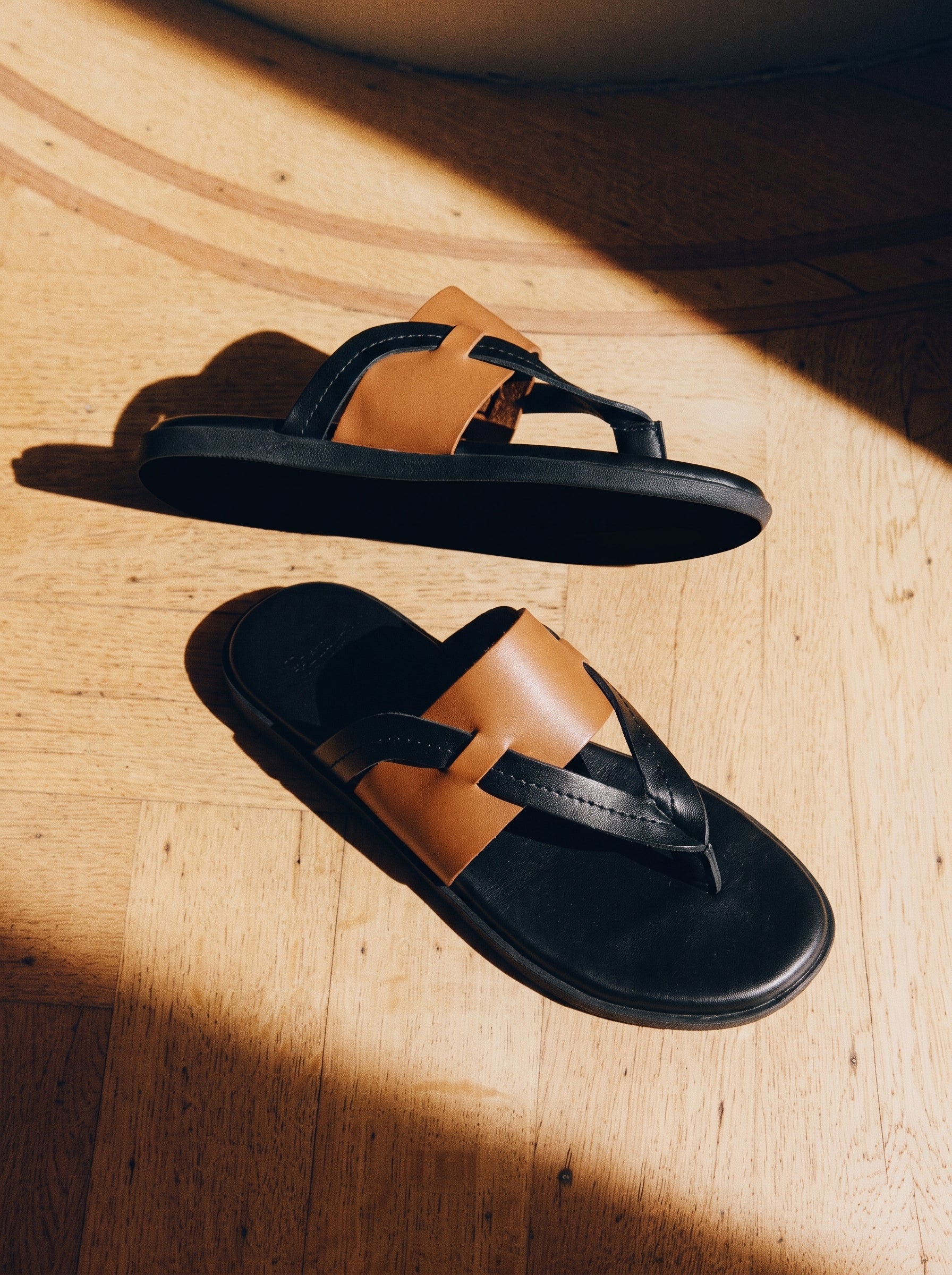 Tuscan Crosby Square Leather Sandal – BlackBole Edition