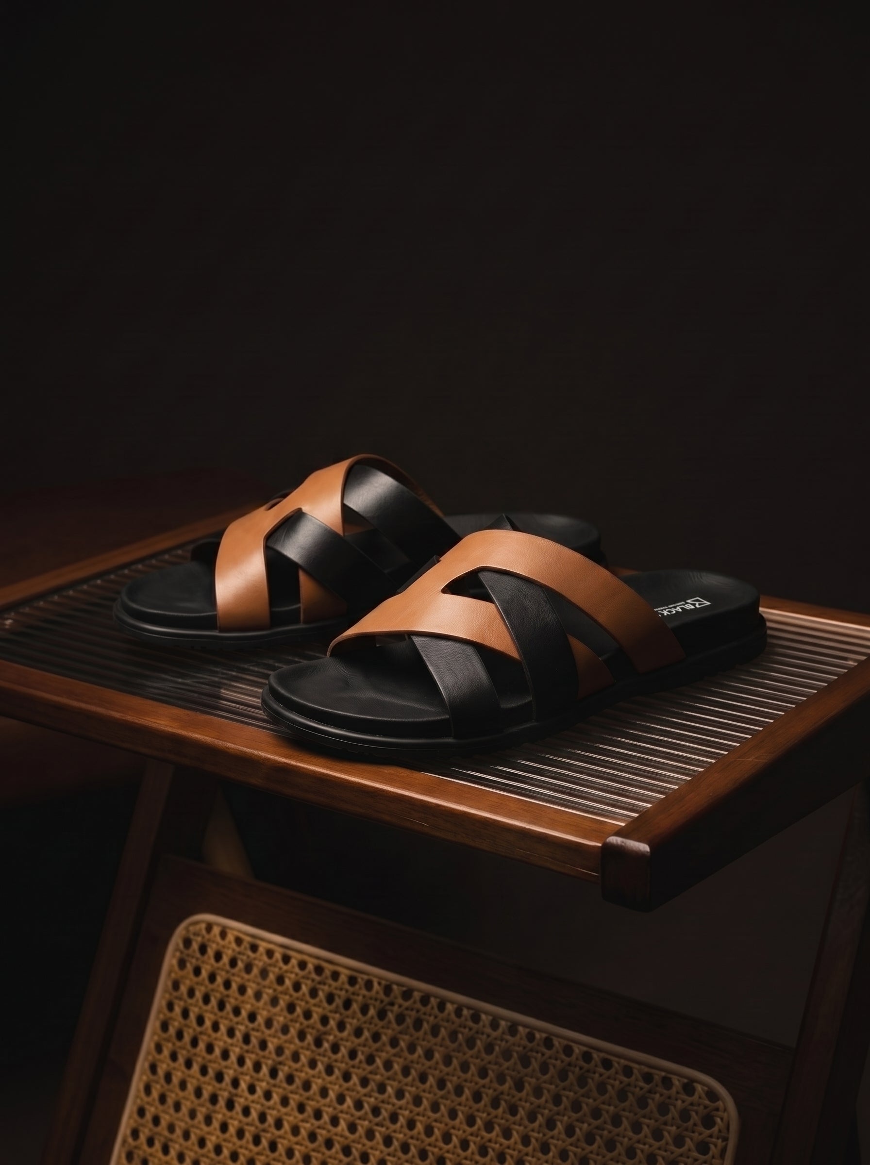 Kazimir Sandal - Genuine Leather BlackBole Edition