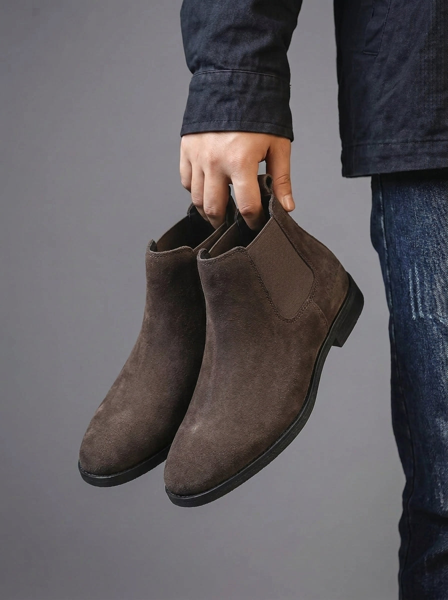 Pierre Cardin Italian Shape Chelsea Boot - Dark Brown
