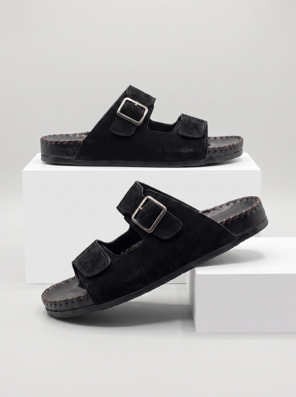 BlackBole Solsbury Strap Sandal For Men - Black