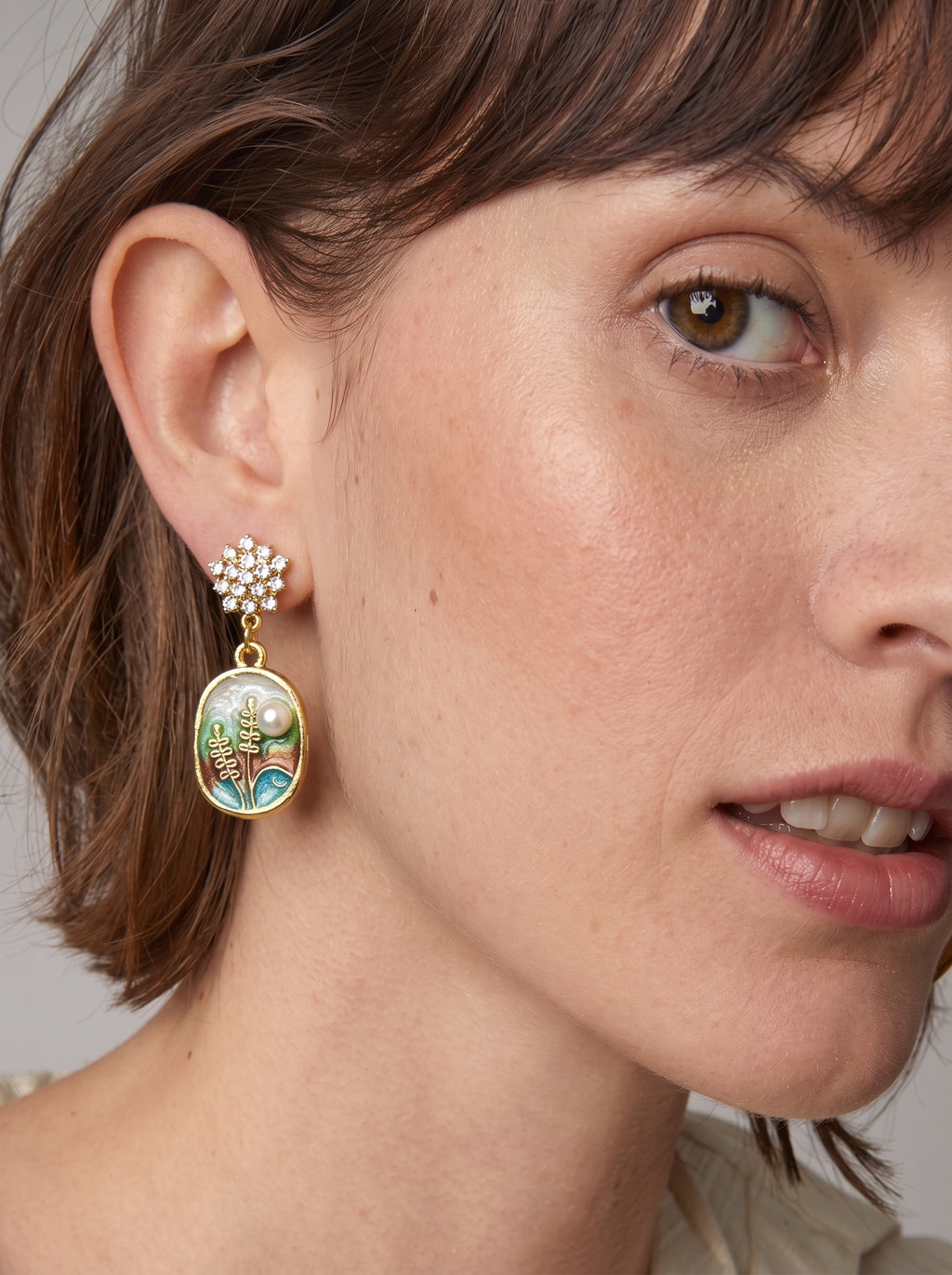 Aurora Pearl Bloom Earrings