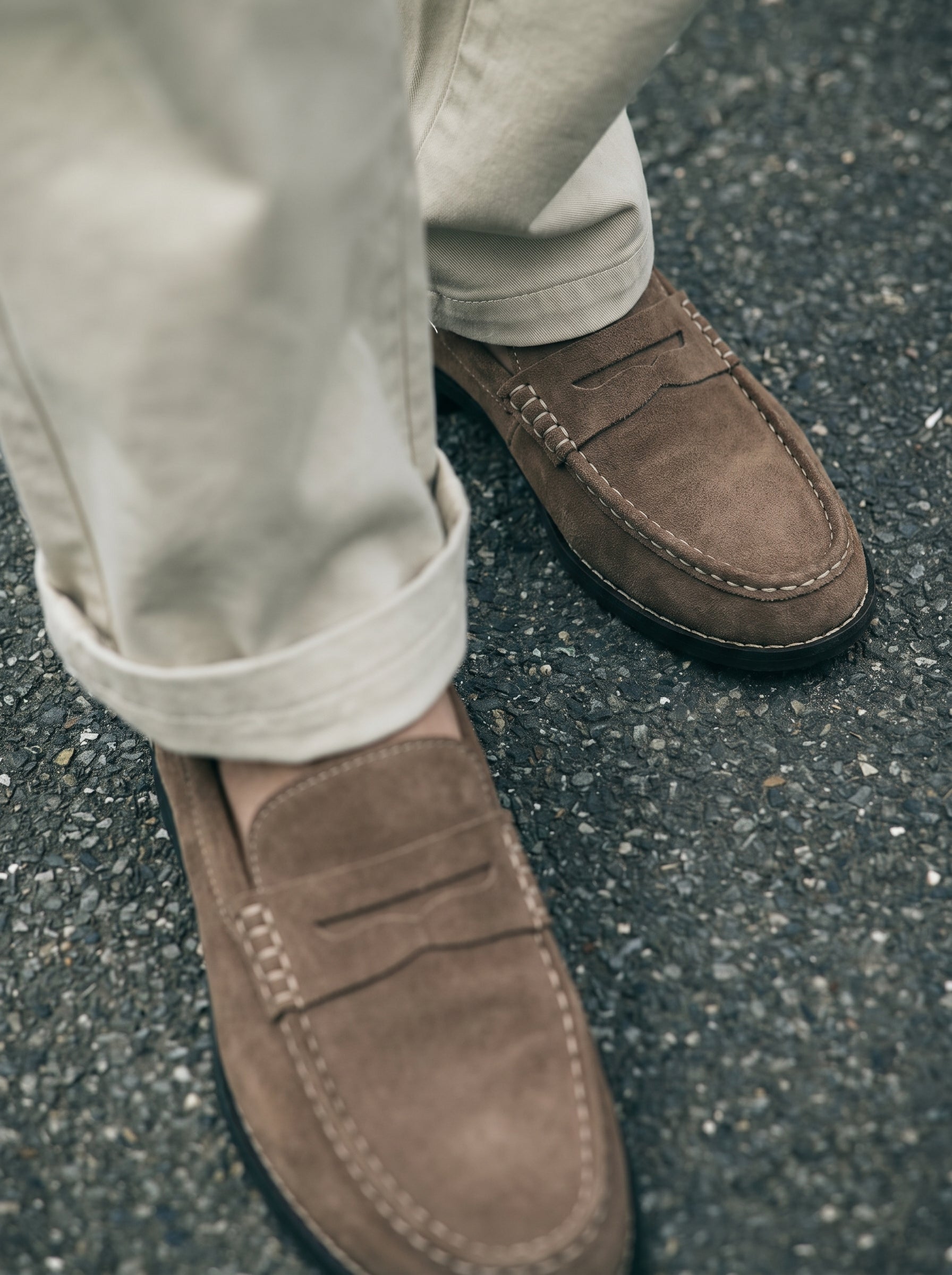 BlackBole Noemen Suede Penny Loafers