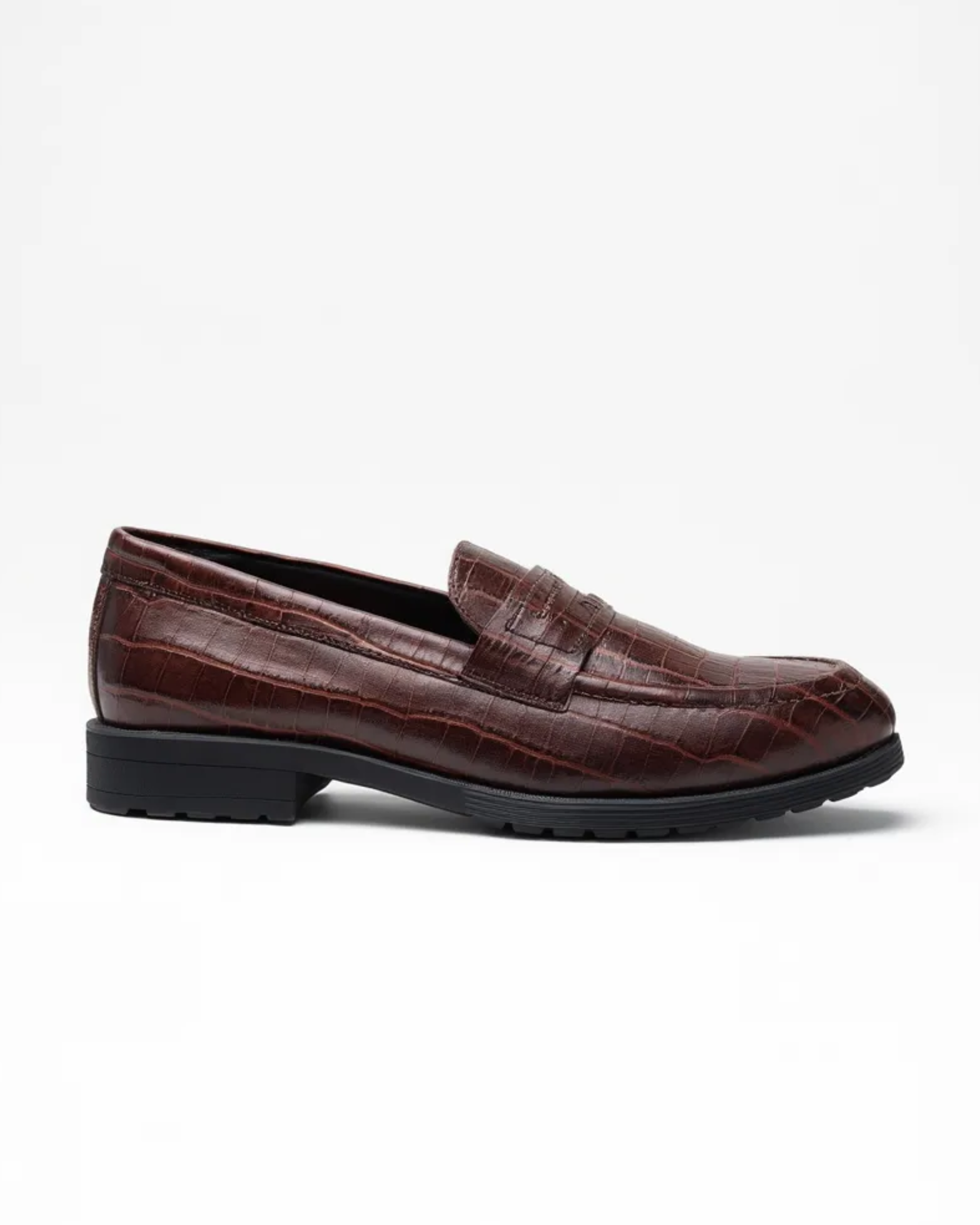Penny Chunky Loafer – Crocodile Pattern Edition