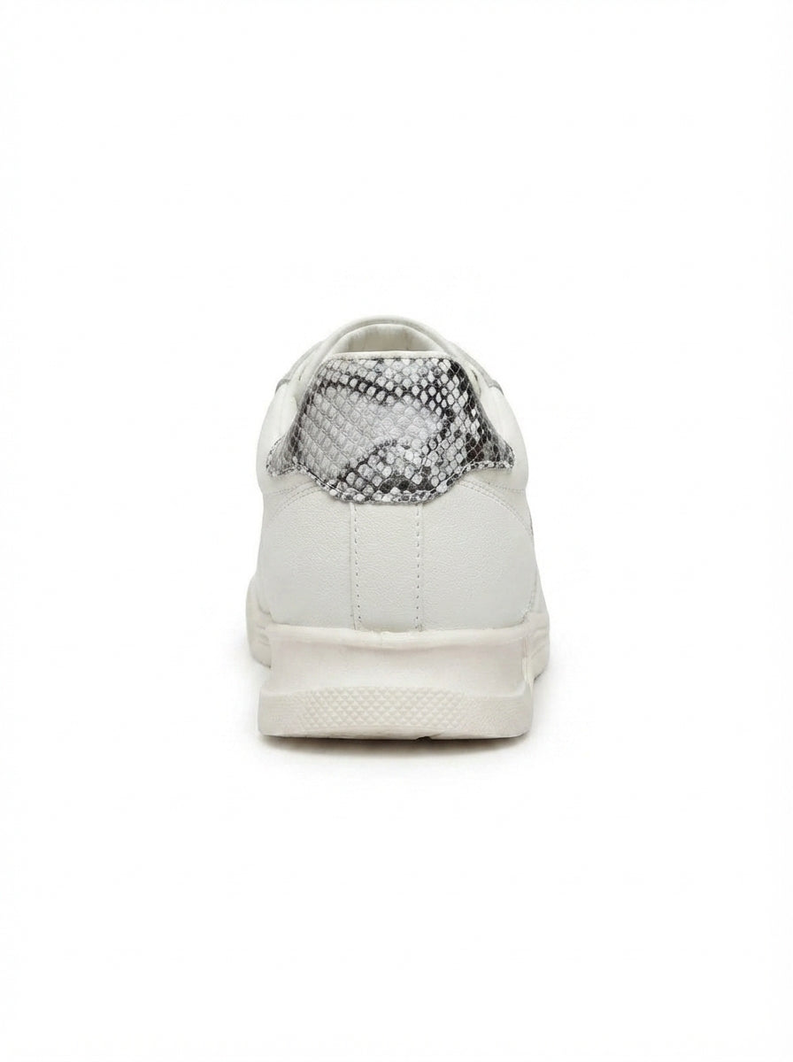 Women Snake Skel-Top Alabaster Low Top Sneakers