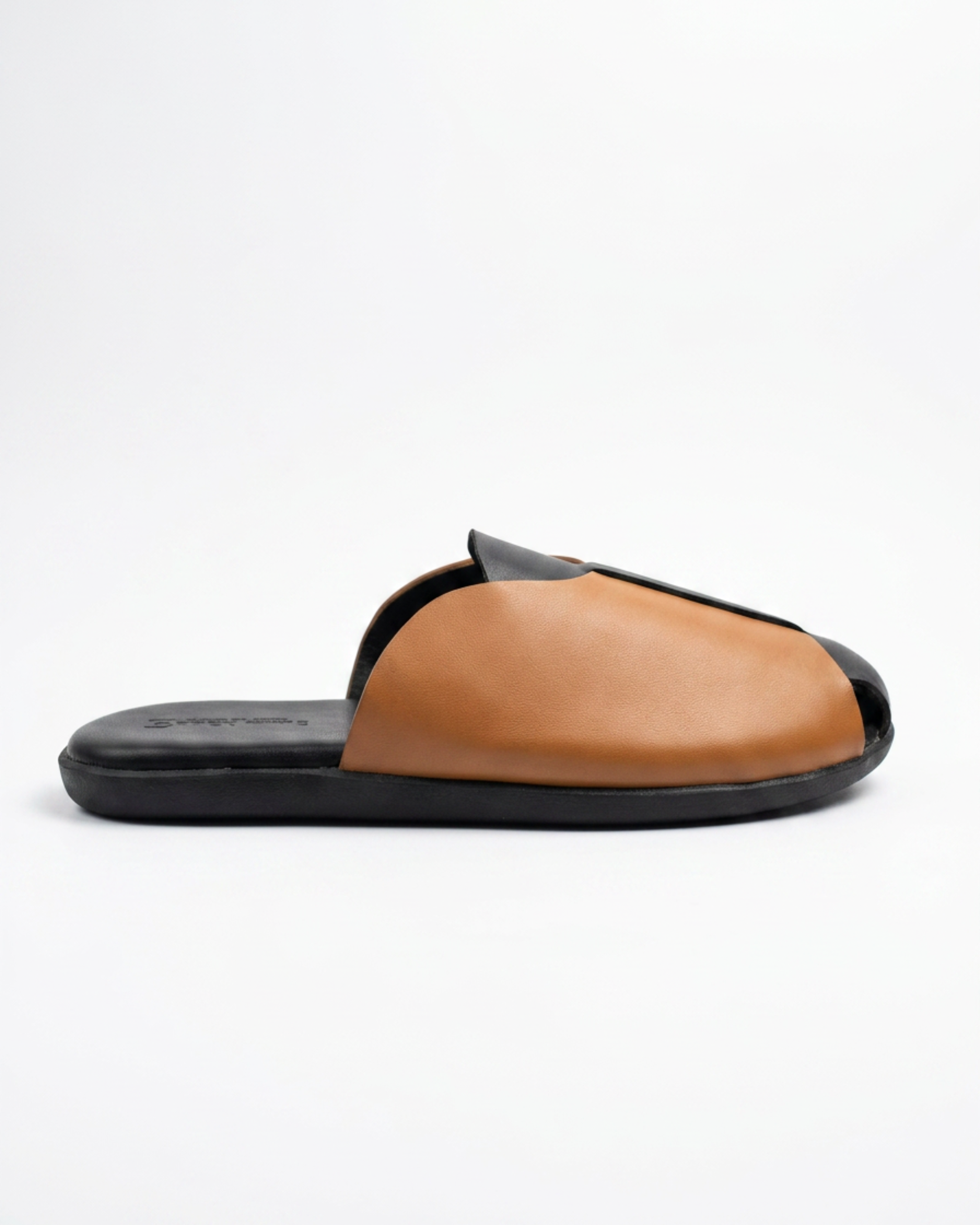 Begonia DualTone Leather Mule – BlackBole Edition