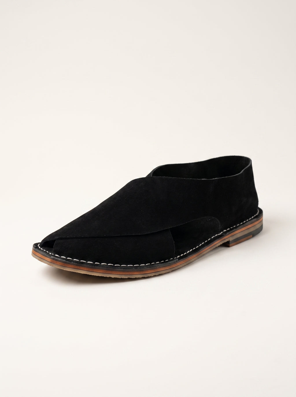 Jacques Solovière Biarritz Handcrafted Sandal - Black