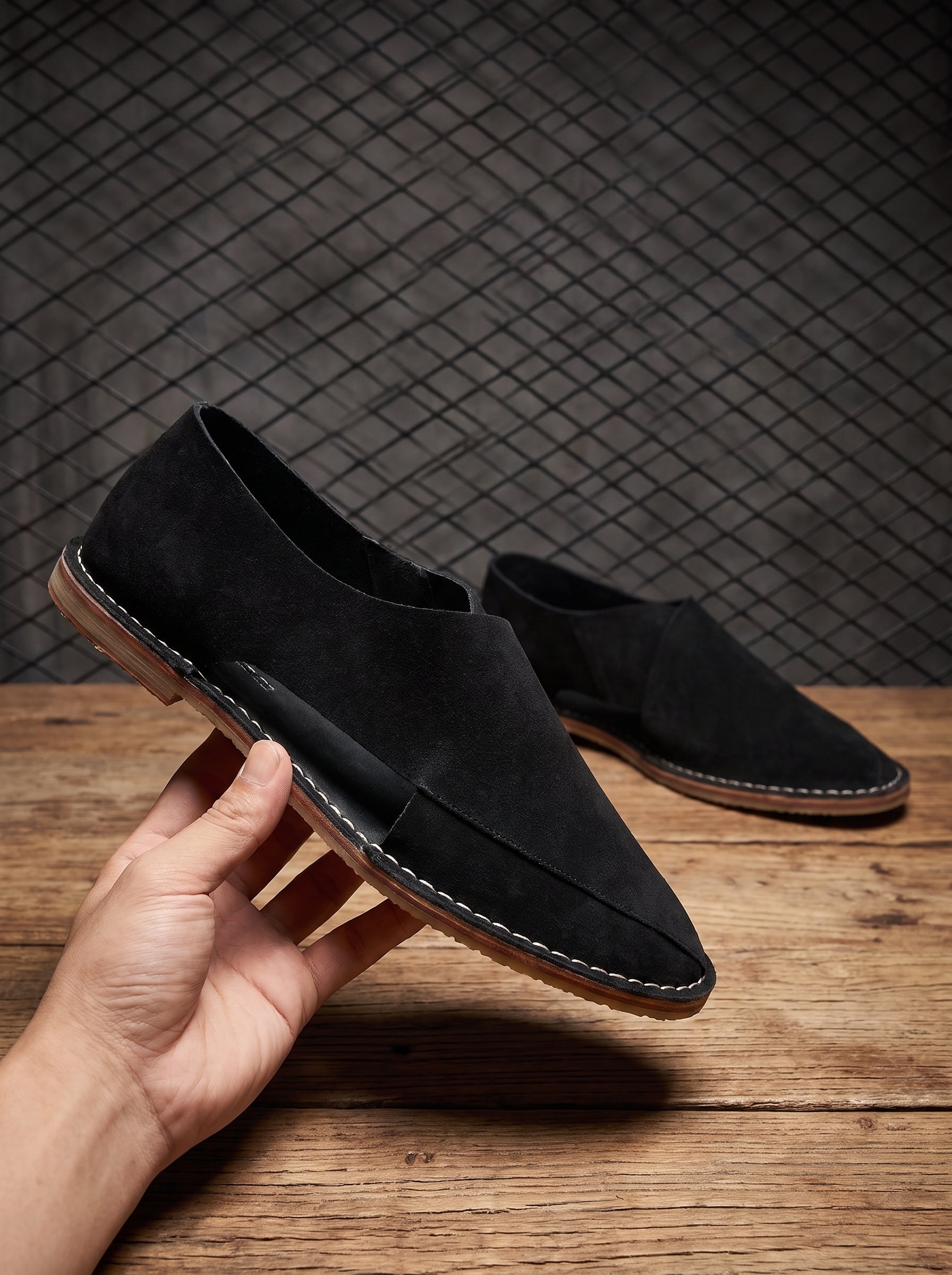 Jacques Solovière Biarritz Handcrafted Sandal - Black