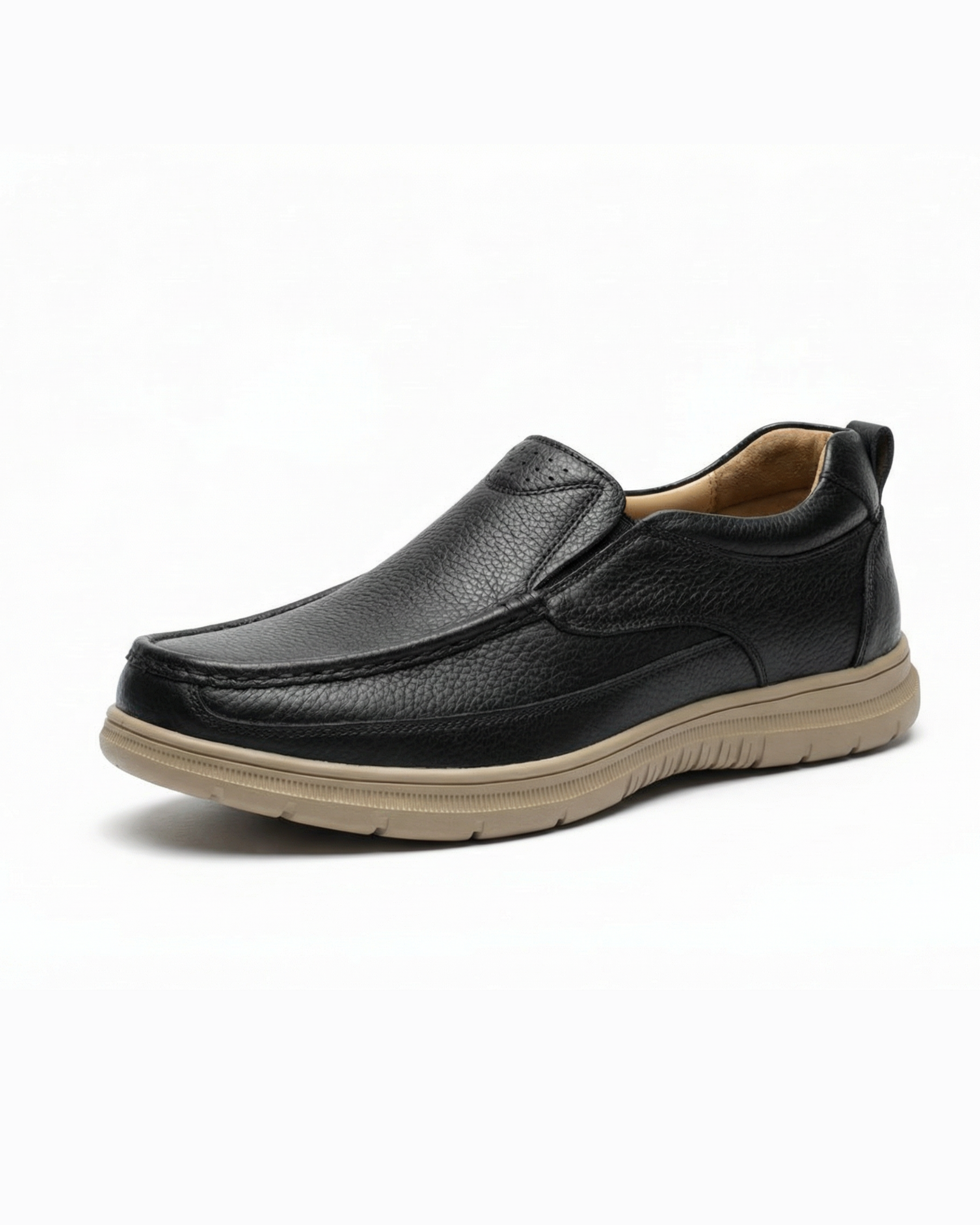 Men's New Buck Leather Casual Shoes - BlackBole Edition 3456