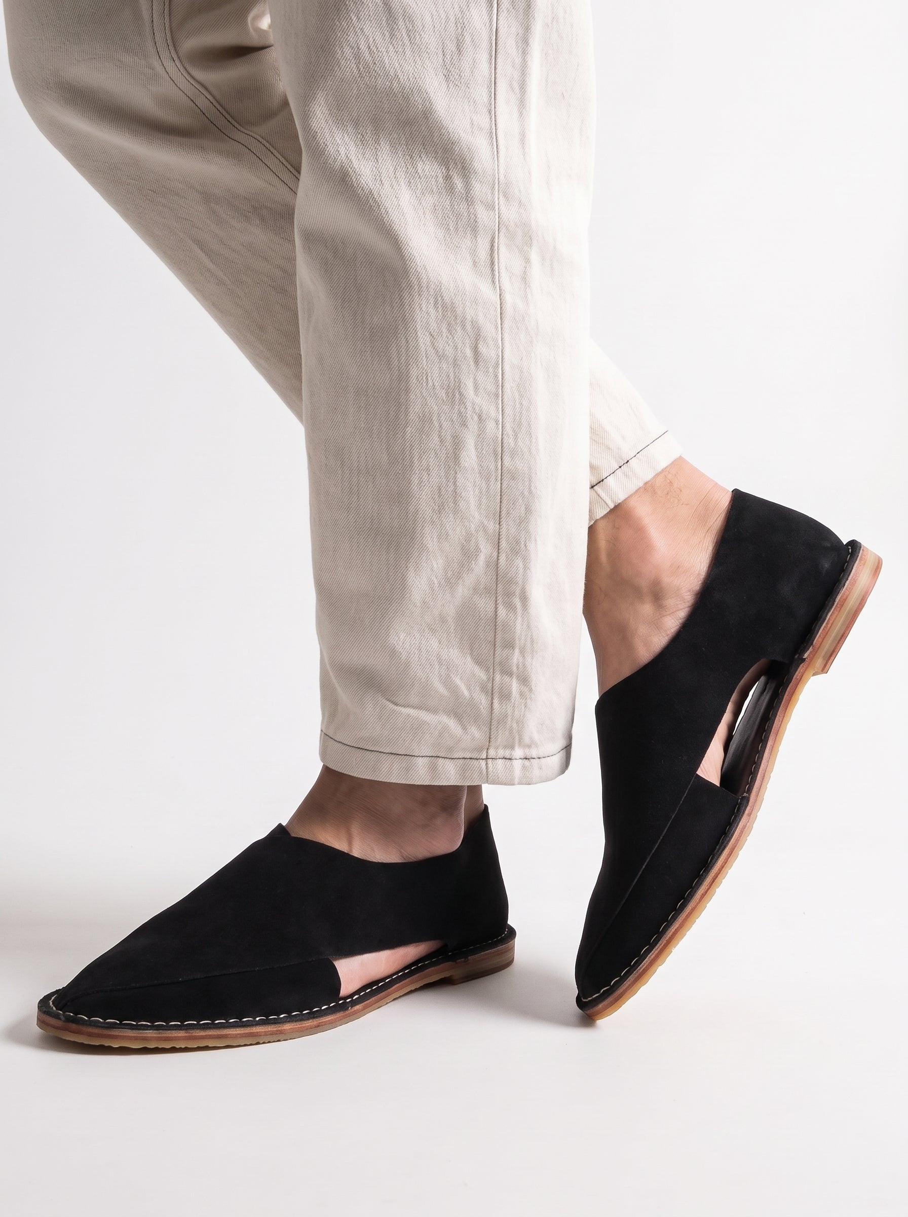 Jacques Solovière Biarritz Handcrafted Sandal - Black