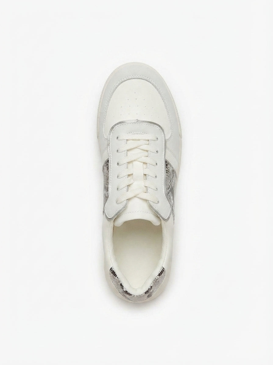 Women Snake Skel-Top Alabaster Low Top Sneakers