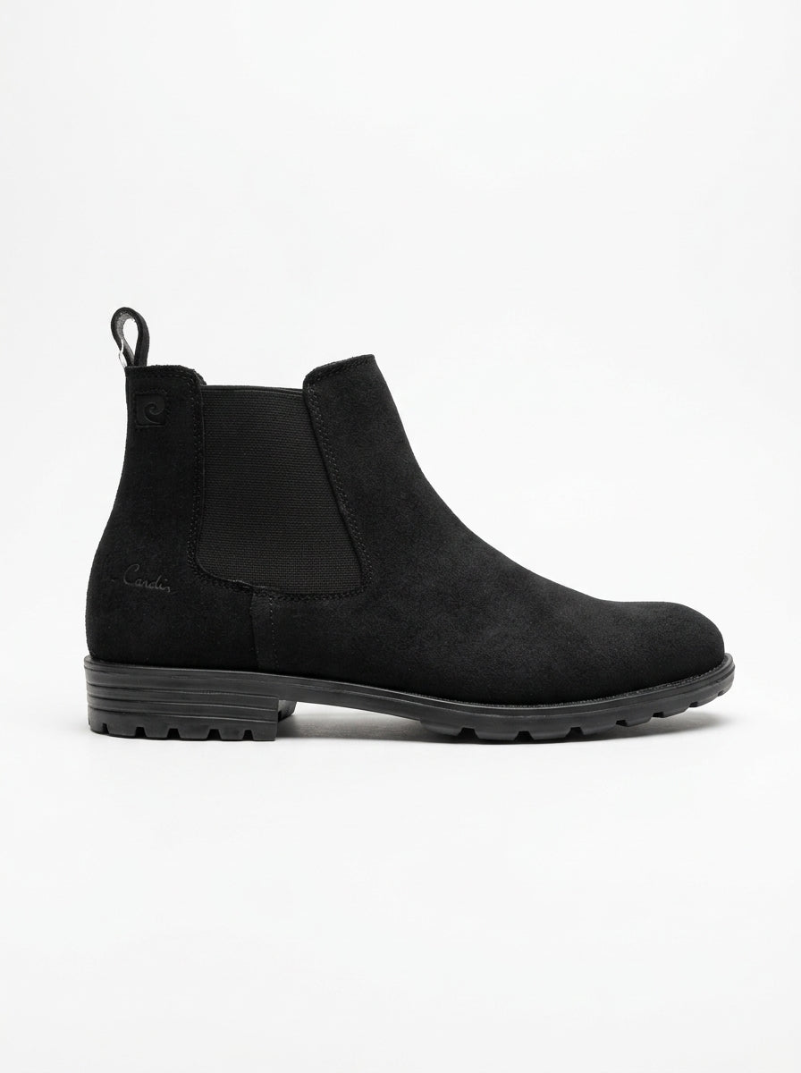 Pierre Cardin Italian Shape Chelsea Boot - Genuine Leather Black