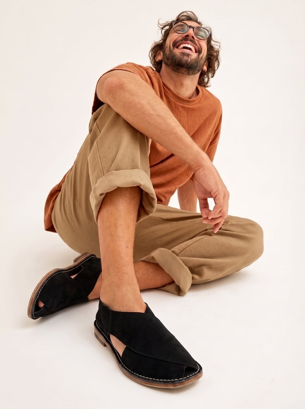 Jacques Solovière Biarritz Handcrafted Sandal - Black
