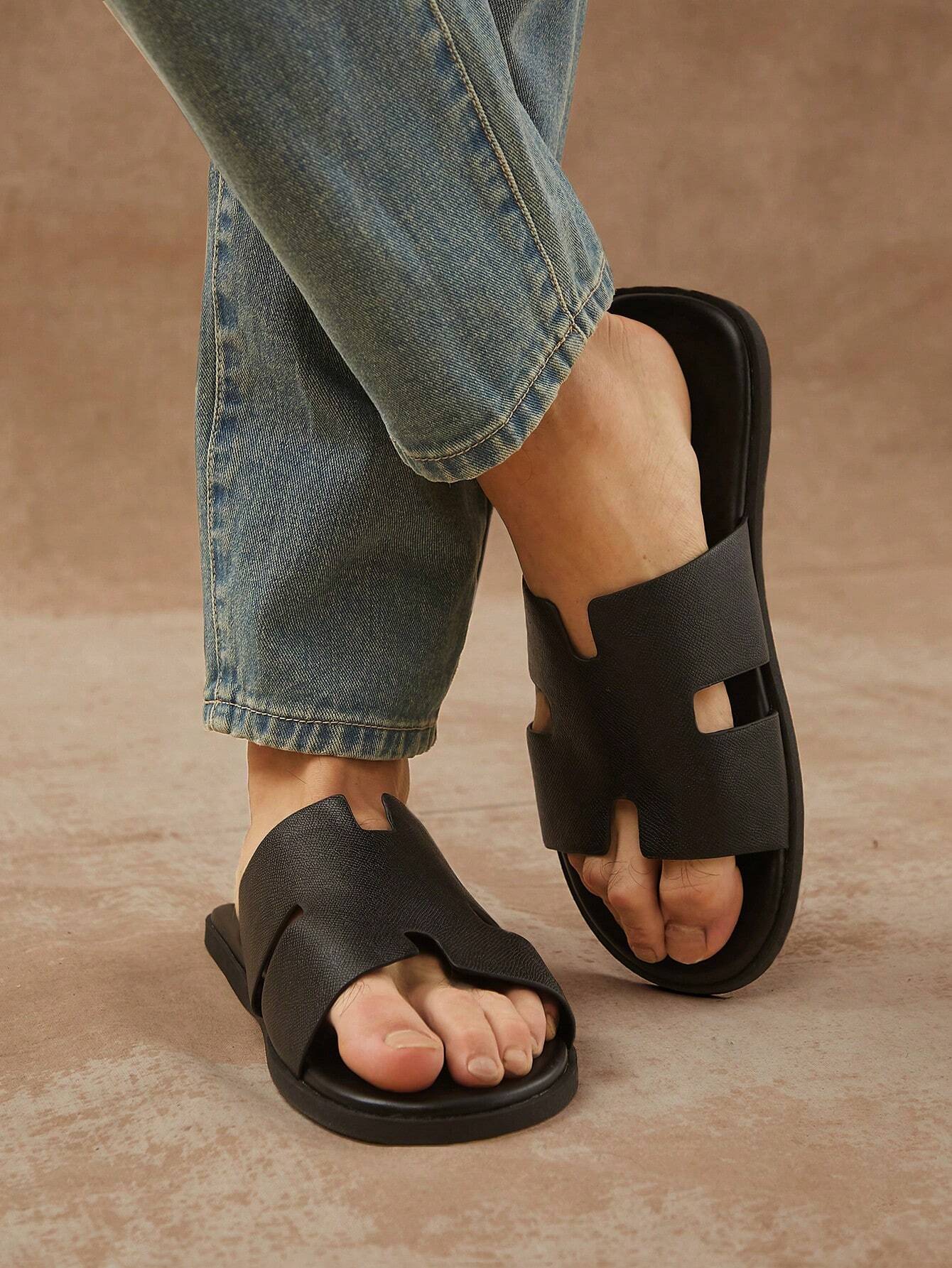 Men's Leather Sandal - BlackBole Edition 1010