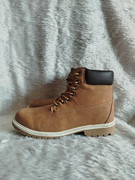 Men's High Neck Ankle Boot Brown