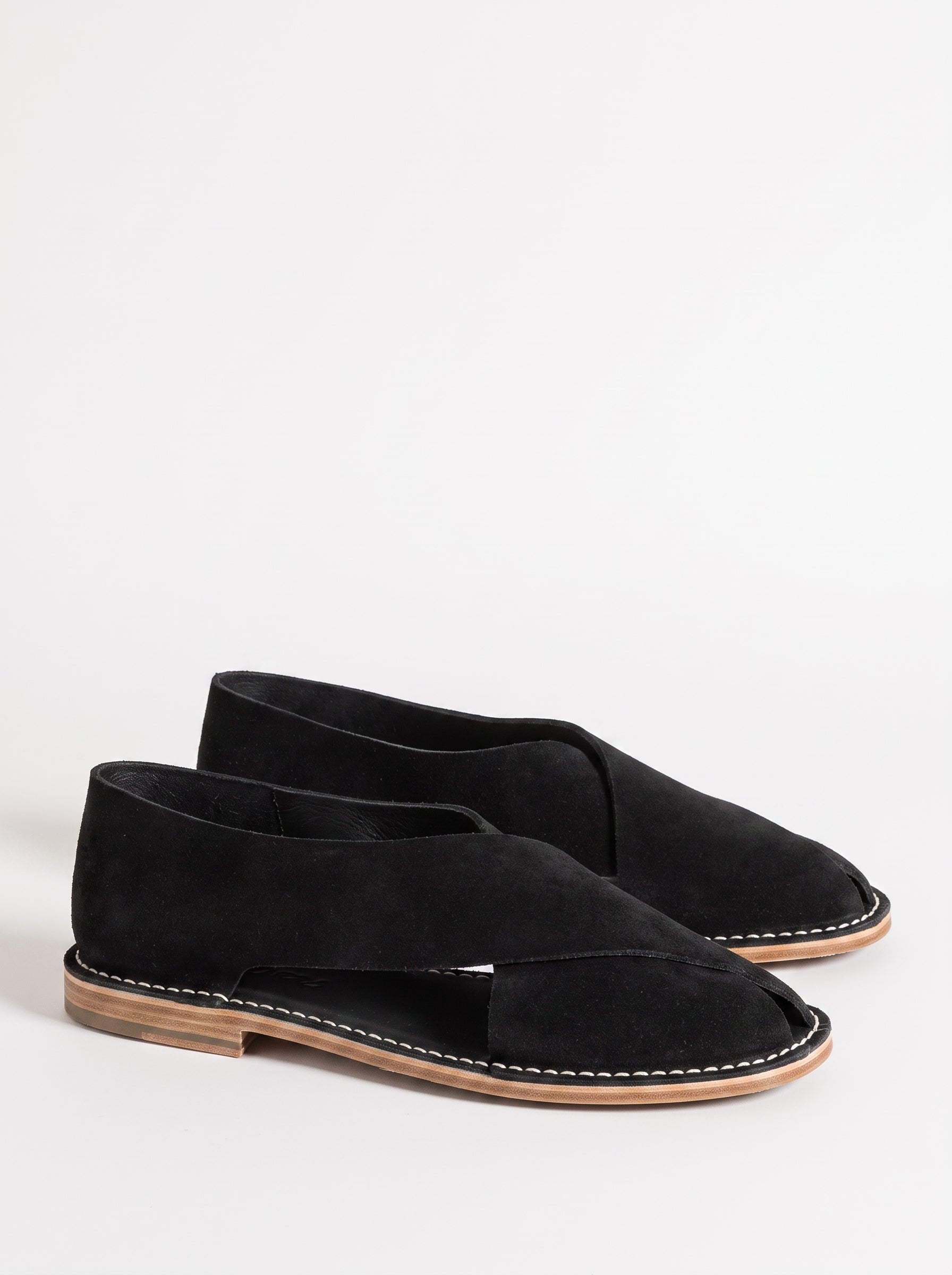 Jacques Solovière Biarritz Handcrafted Sandal - Black