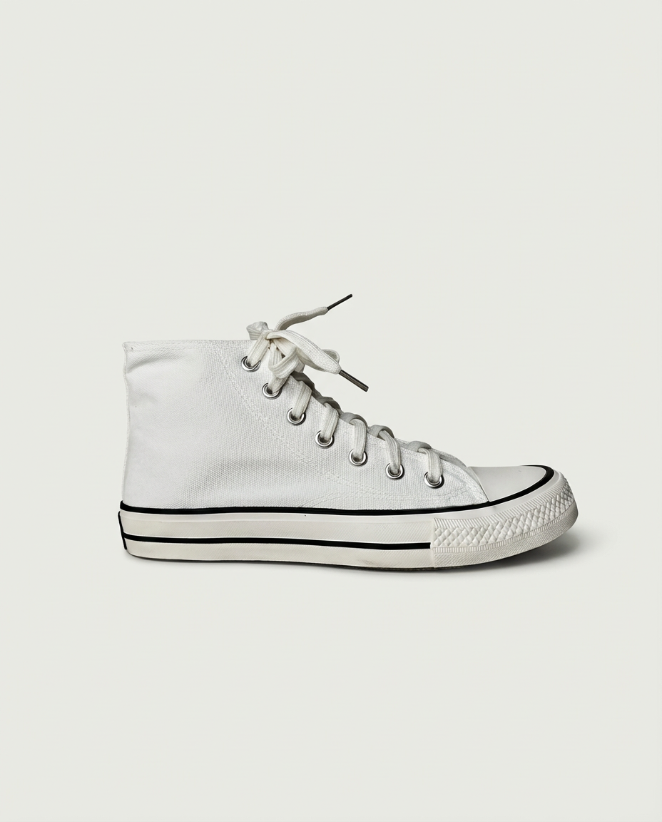 High Neck Canvas Sneaker